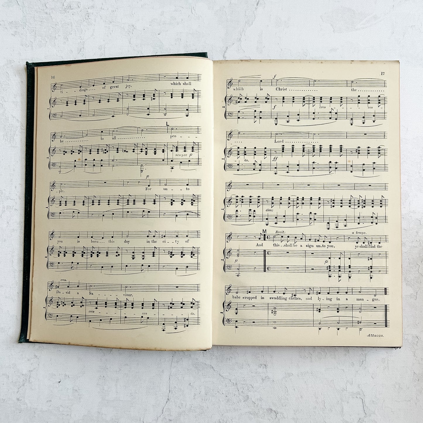 Antique Arthur Sullivan The Light of the World Music Folio | c.1873–1875