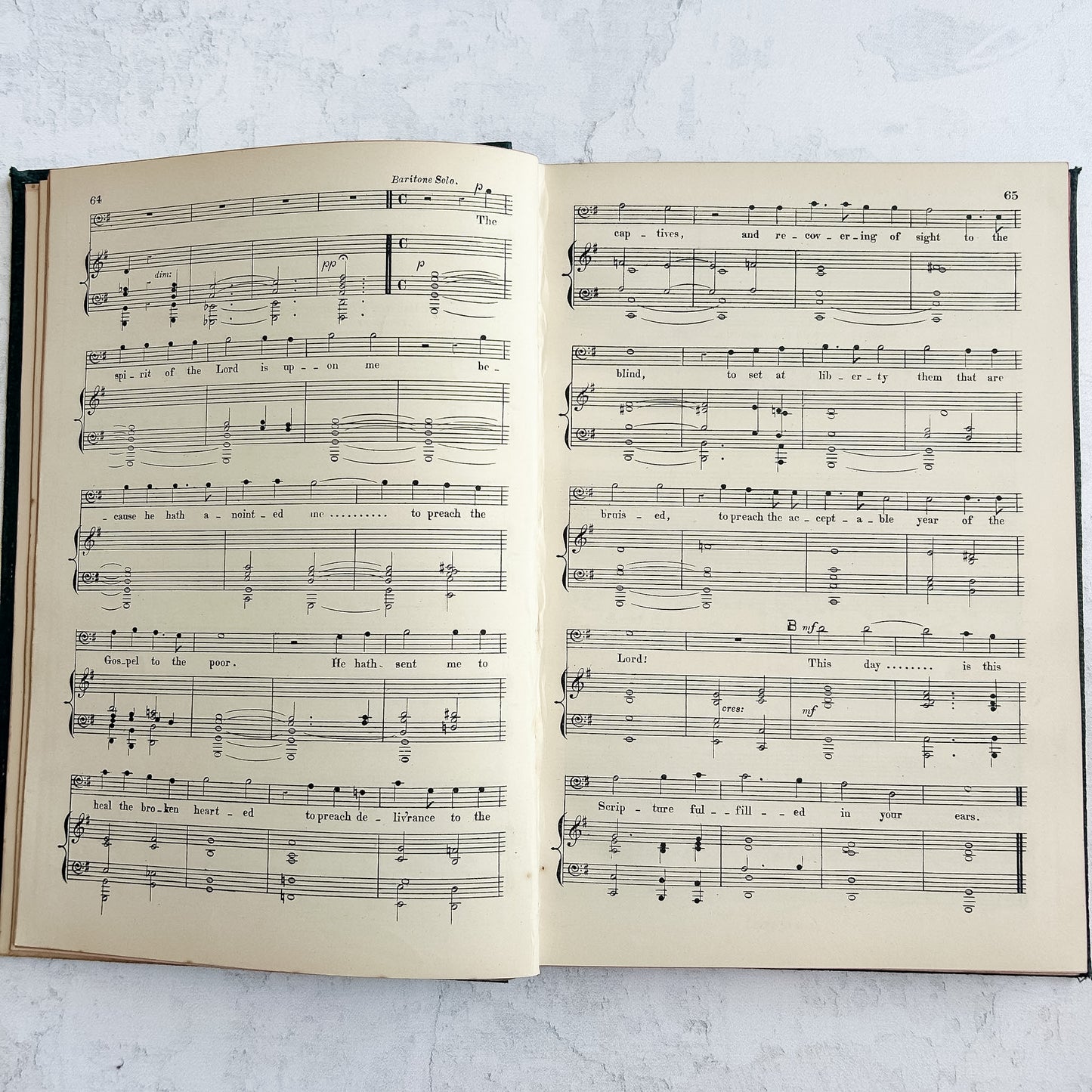 Antique Arthur Sullivan The Light of the World Music Folio | c.1873–1875