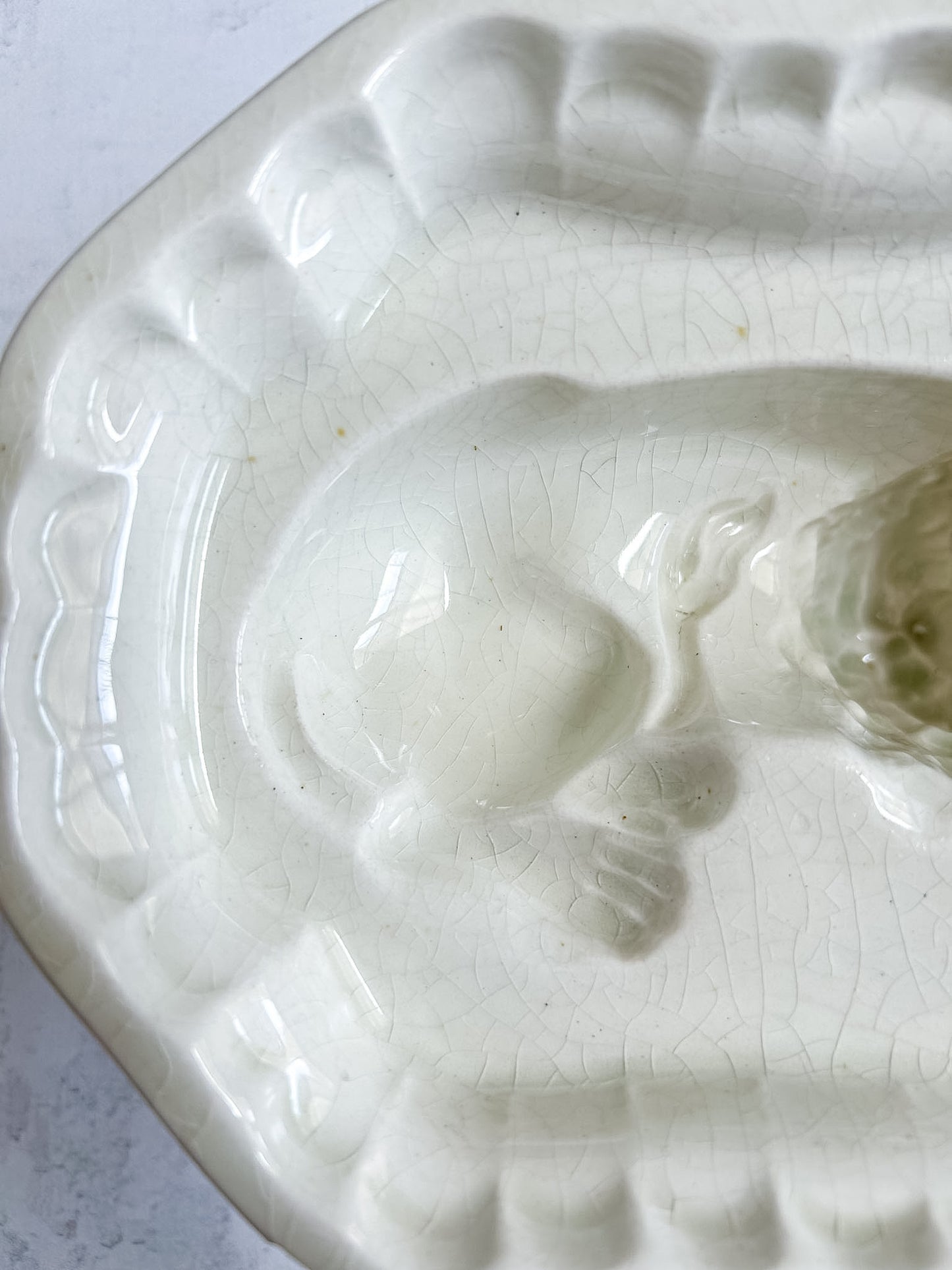Antique English Ironstone Lion Food Mold