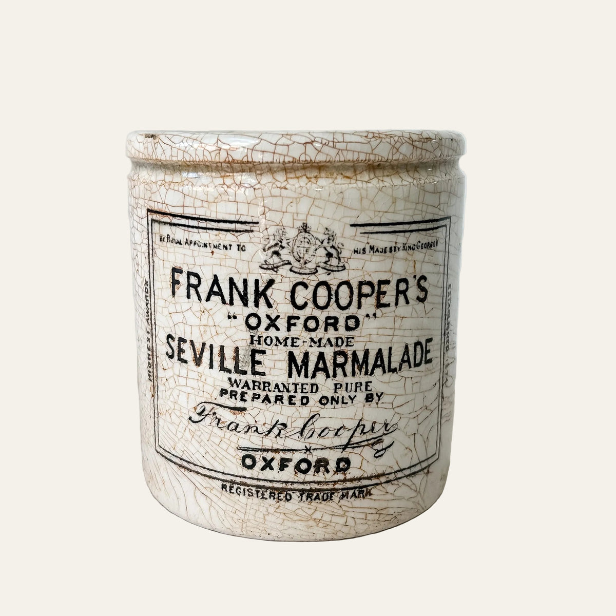 Antique Frank Cooper’s Oxford Marmalade Jar