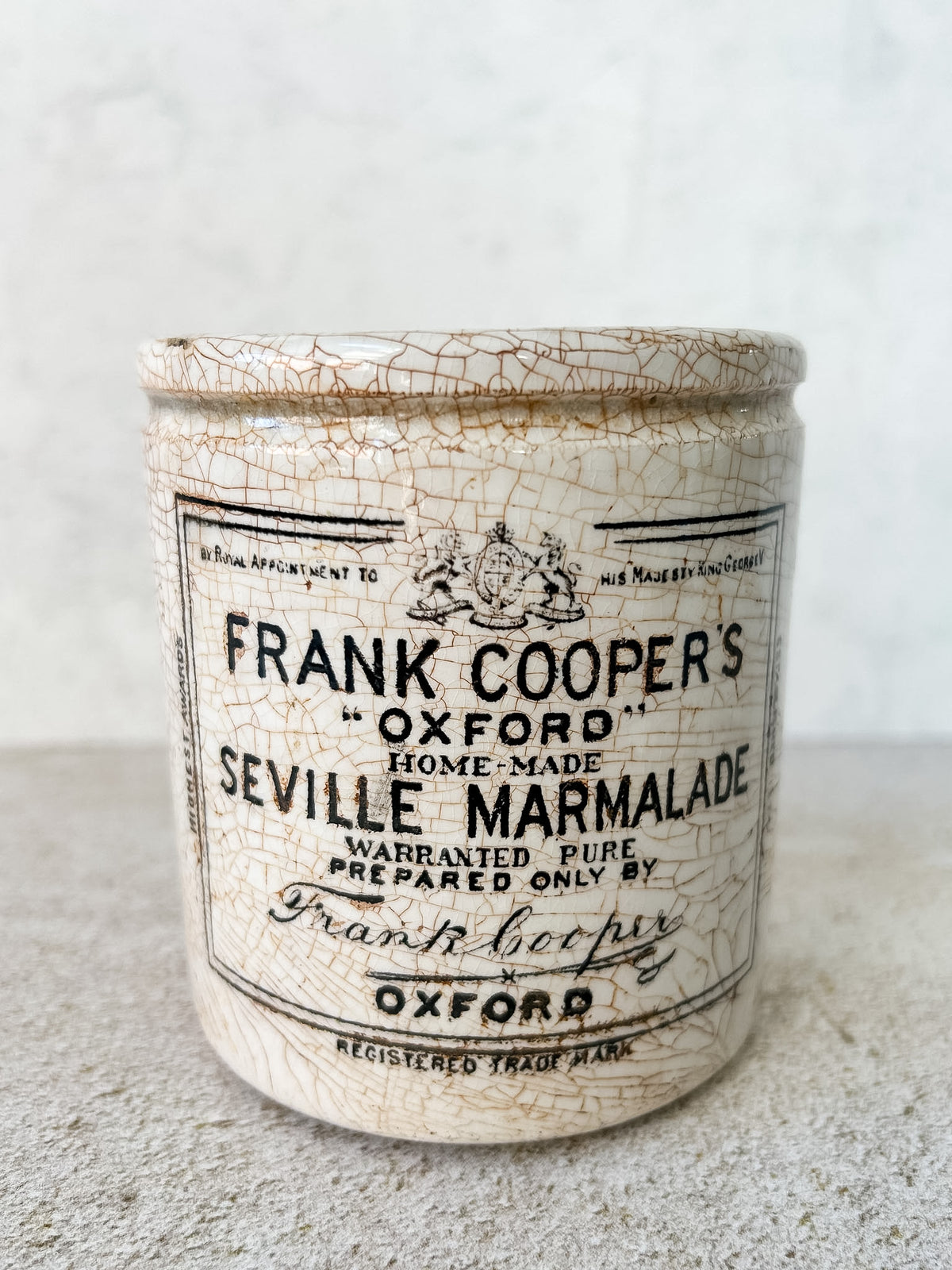 Antique Frank Cooper’s Oxford Marmalade Jar