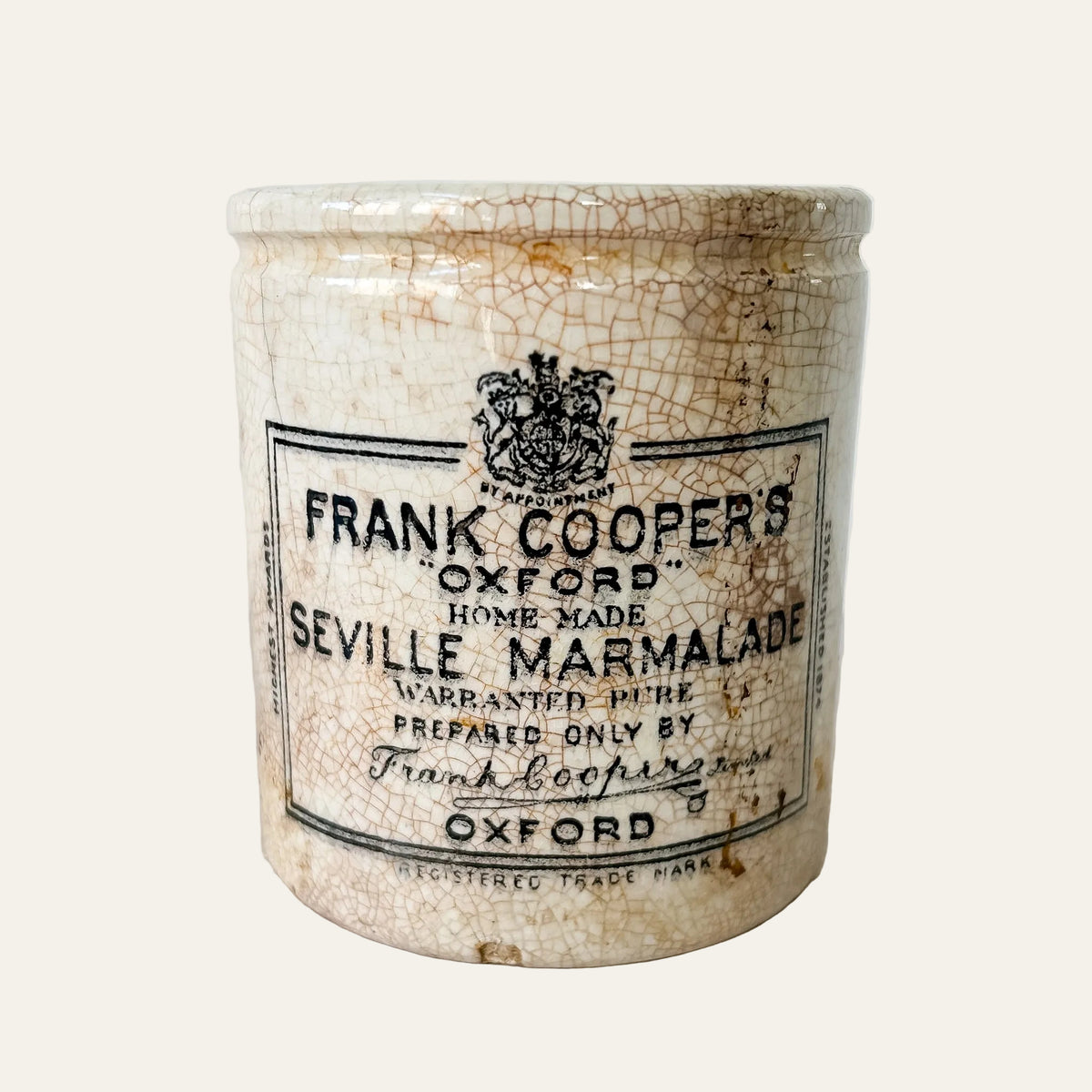 Antique Frank Cooper’s Oxford Marmalade Jar