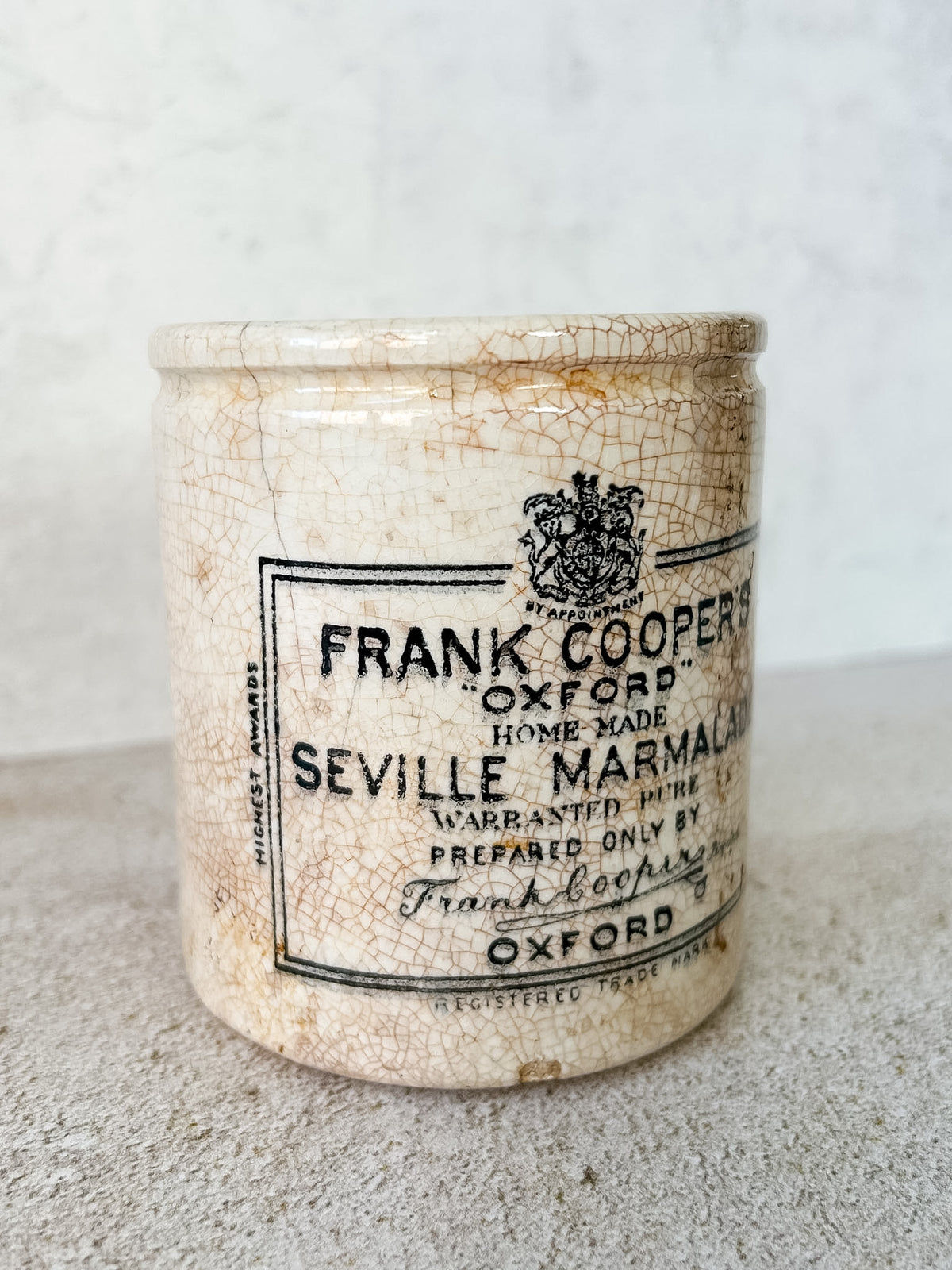 Antique Frank Cooper’s Oxford Marmalade Jar