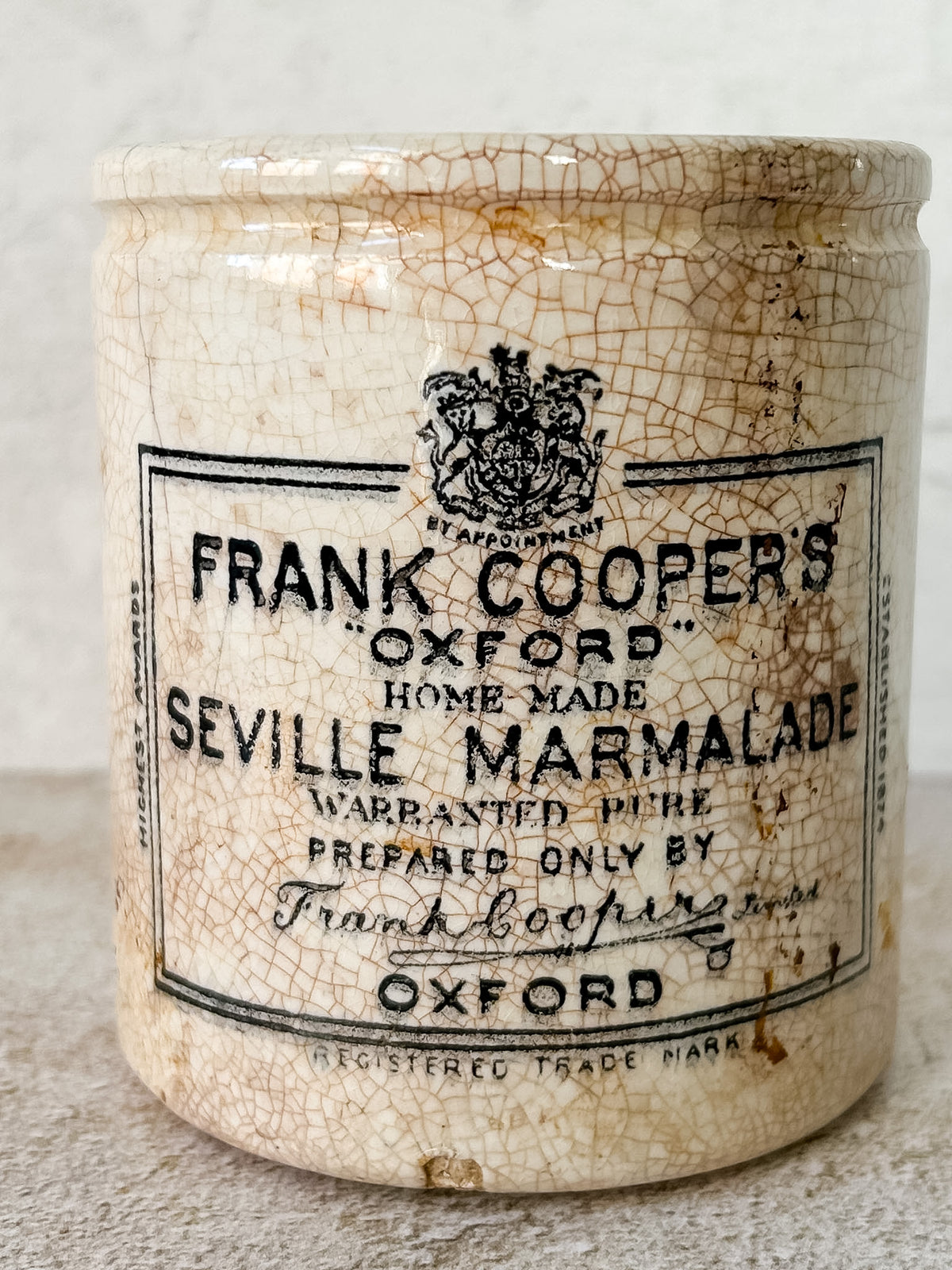 Antique Frank Cooper’s Oxford Marmalade Jar