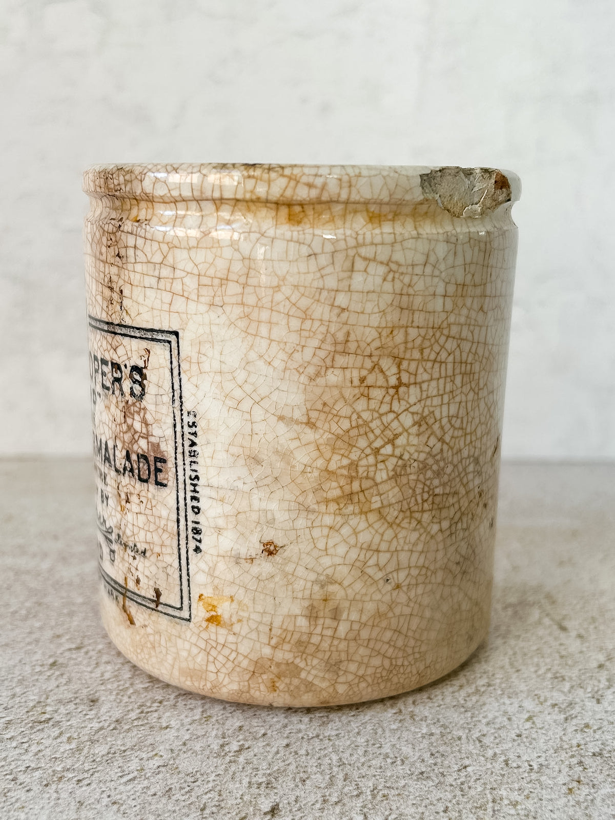 Antique Frank Cooper’s Oxford Marmalade Jar