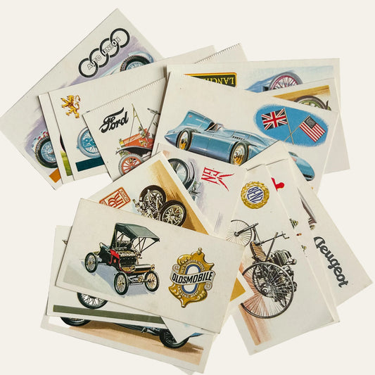 Set Vintage Brooke Bond Tea Cards History of the Motor Car