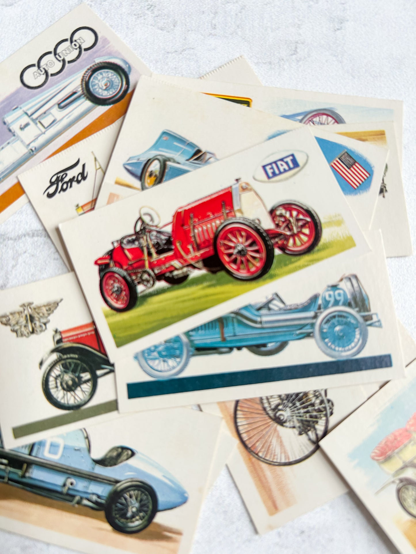 Set Vintage Brooke Bond Tea Cards History of the Motor Car