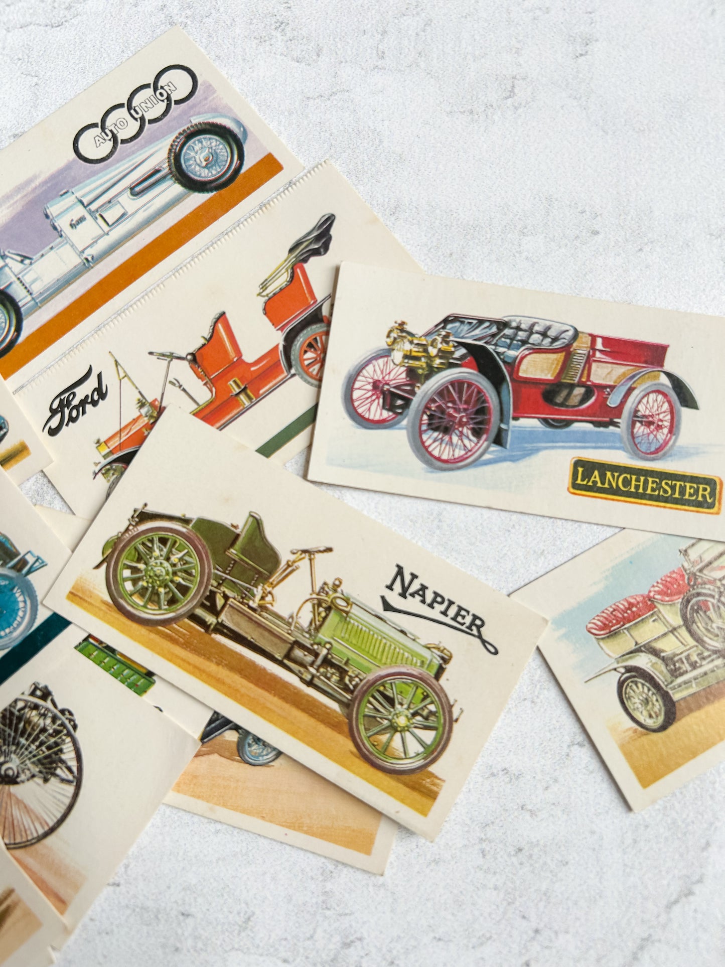Set Vintage Brooke Bond Tea Cards History of the Motor Car