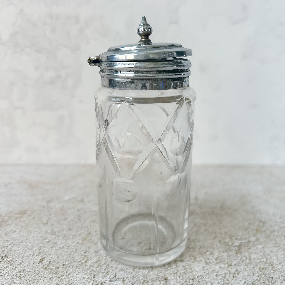 Vintage English Glass Condiment Pots CHOICE