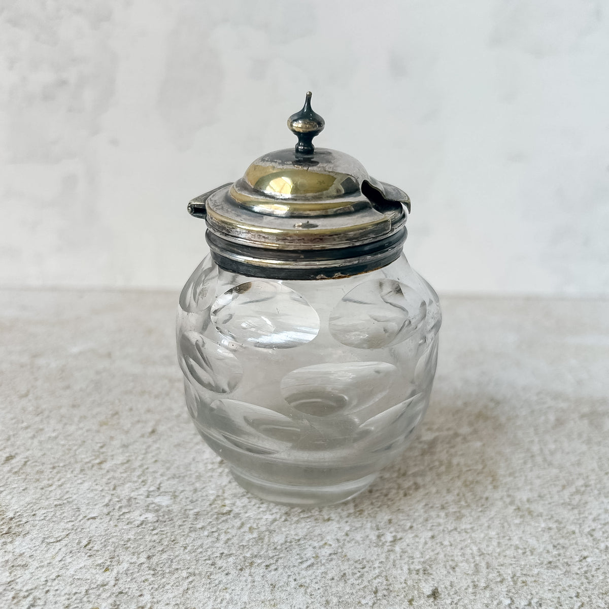 Vintage English Glass Condiment Pots CHOICE
