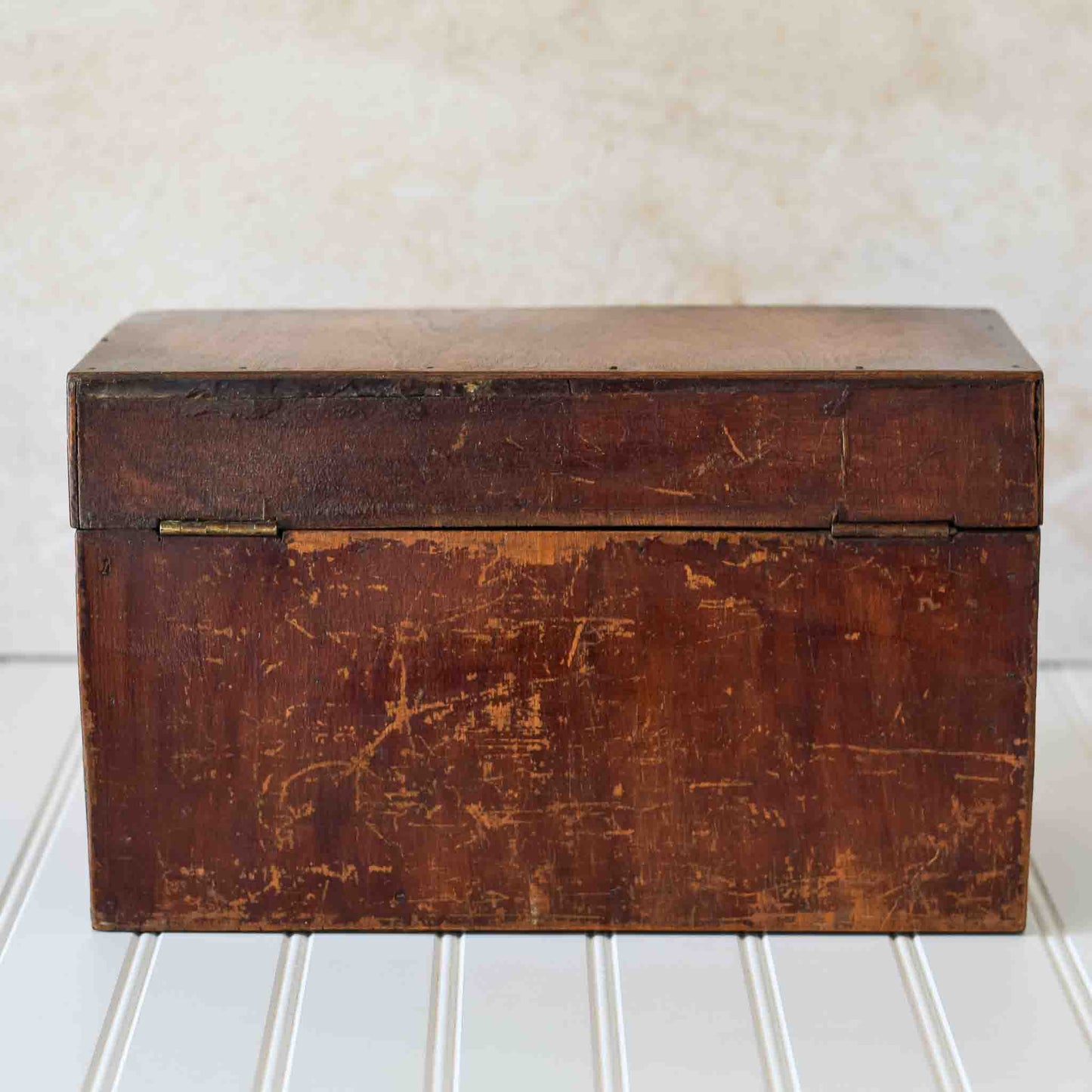 Early 20th Century Oak Storage Box with Brass Clasps