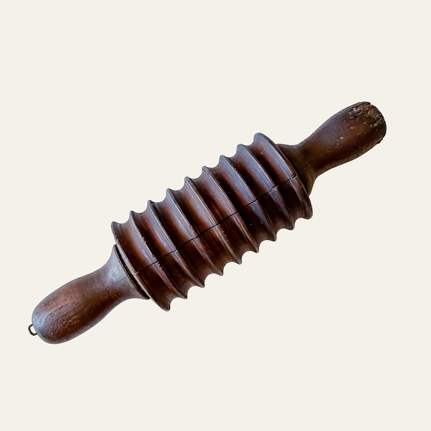 Antique Wooden Oat Crusher