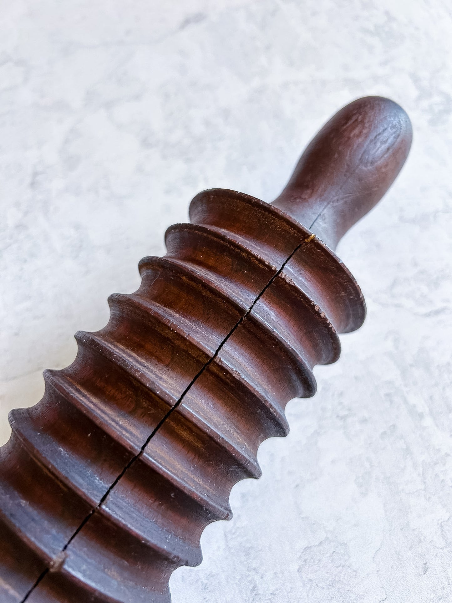 Antique Wooden Oat Crusher