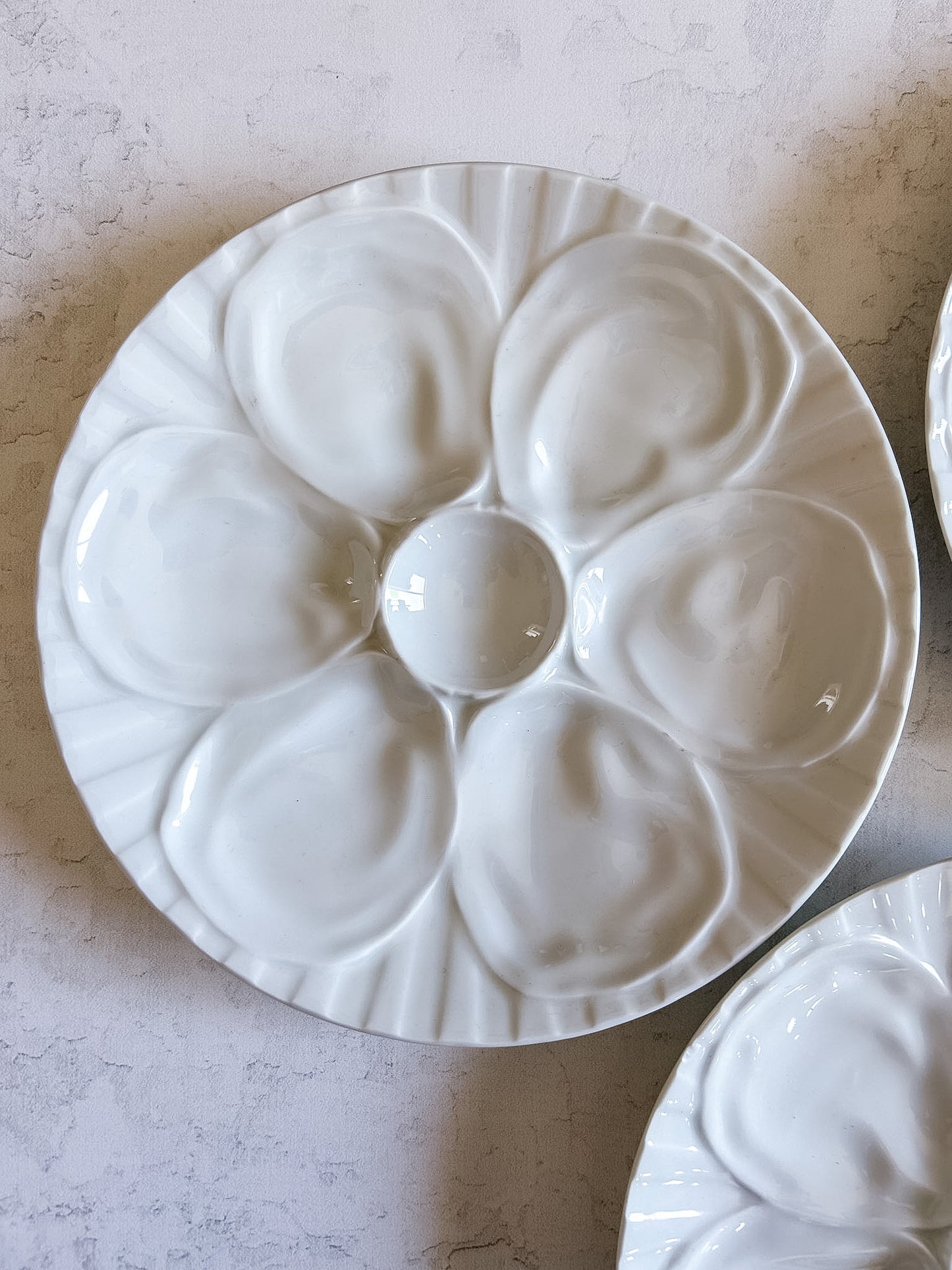 Vintage French Oyster Plate