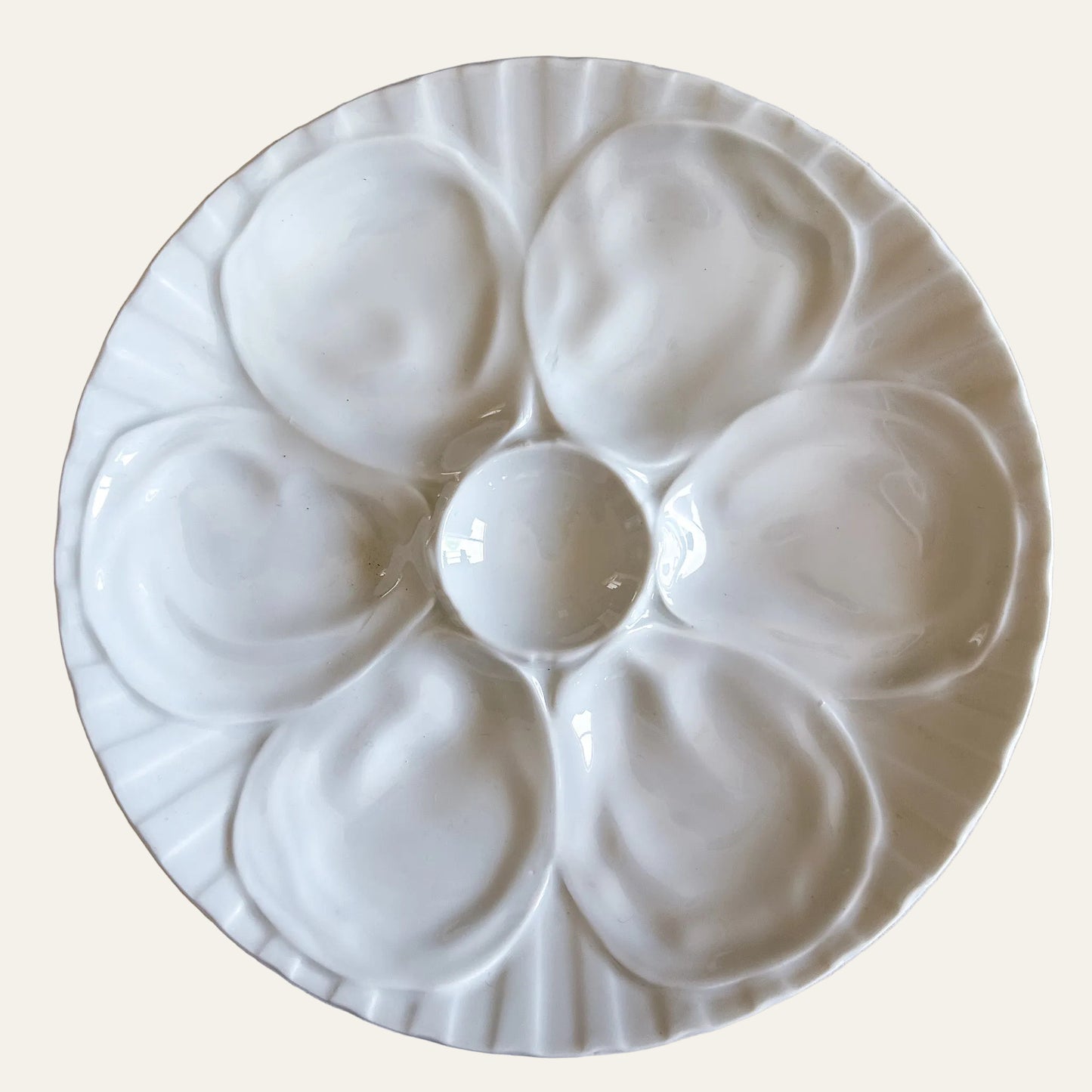 Vintage French Oyster Plate