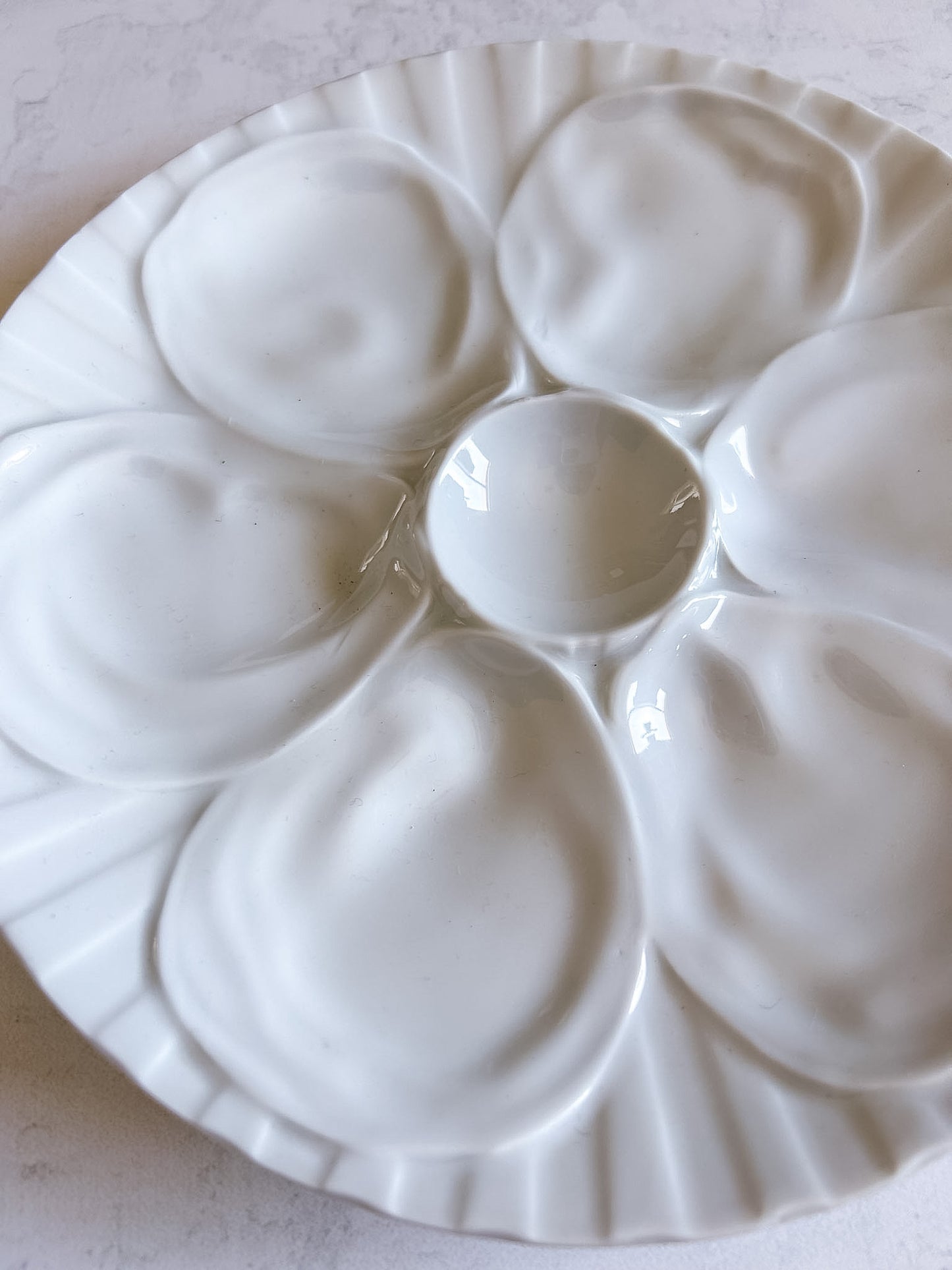 Vintage French Oyster Plate