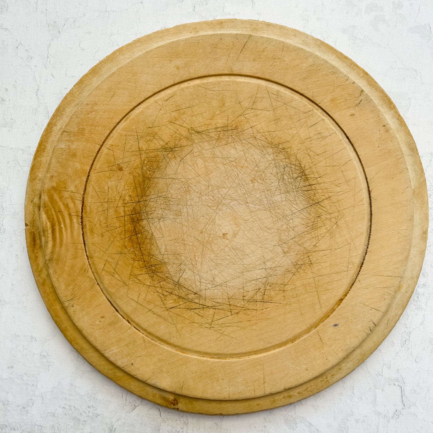 Antique English Carved Bread Board
