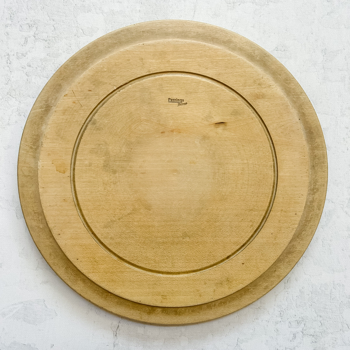 Vintage English Carved Bread Board