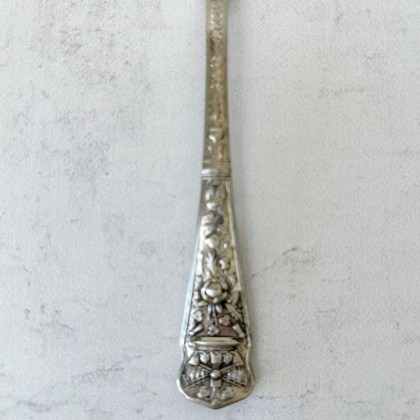 Antique Silver Plate Ornate Small Cake Server