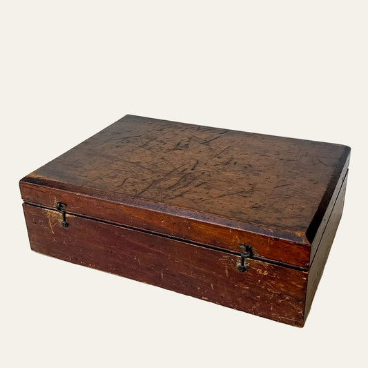 Vintage English Pine Storage Box