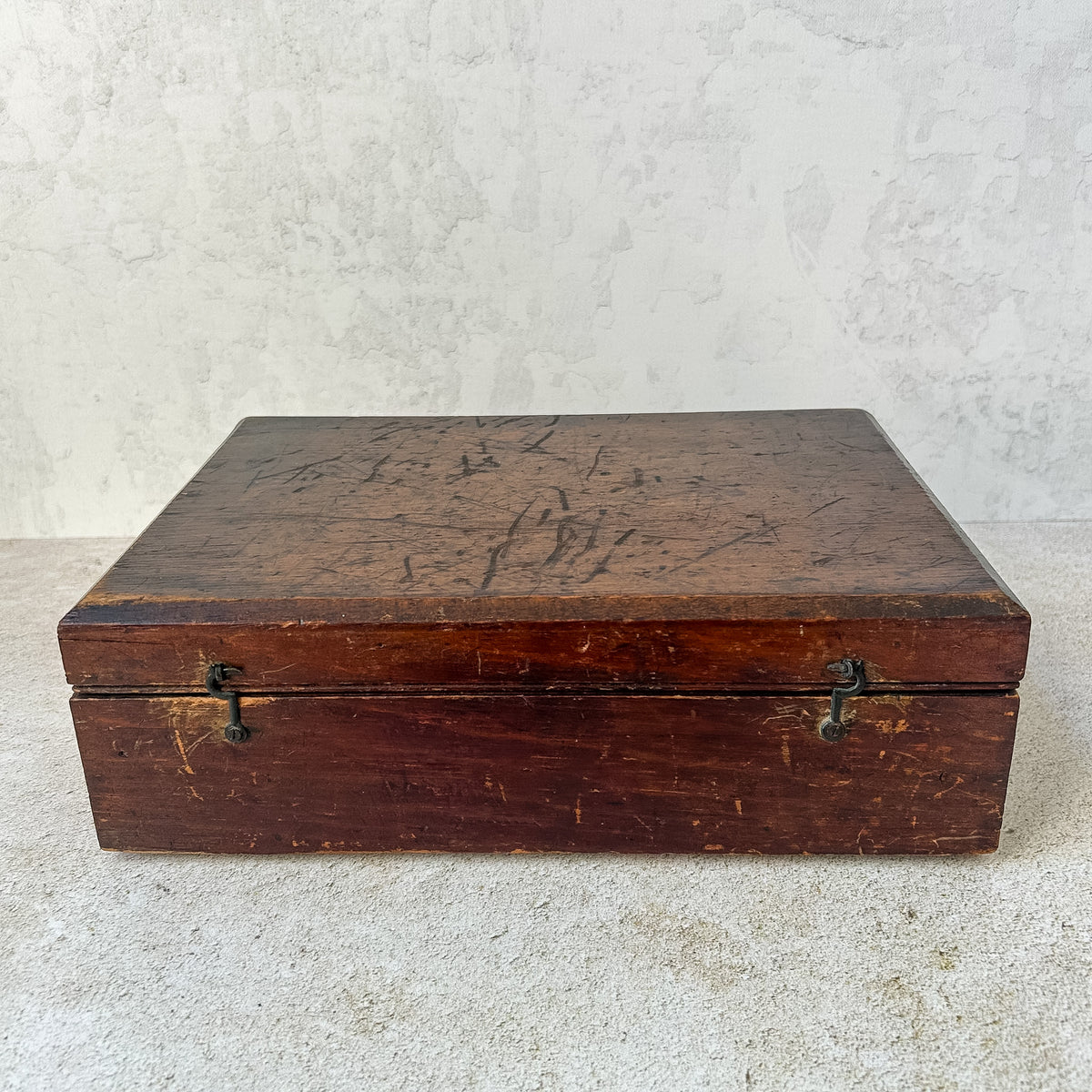 Vintage English Pine Storage Box