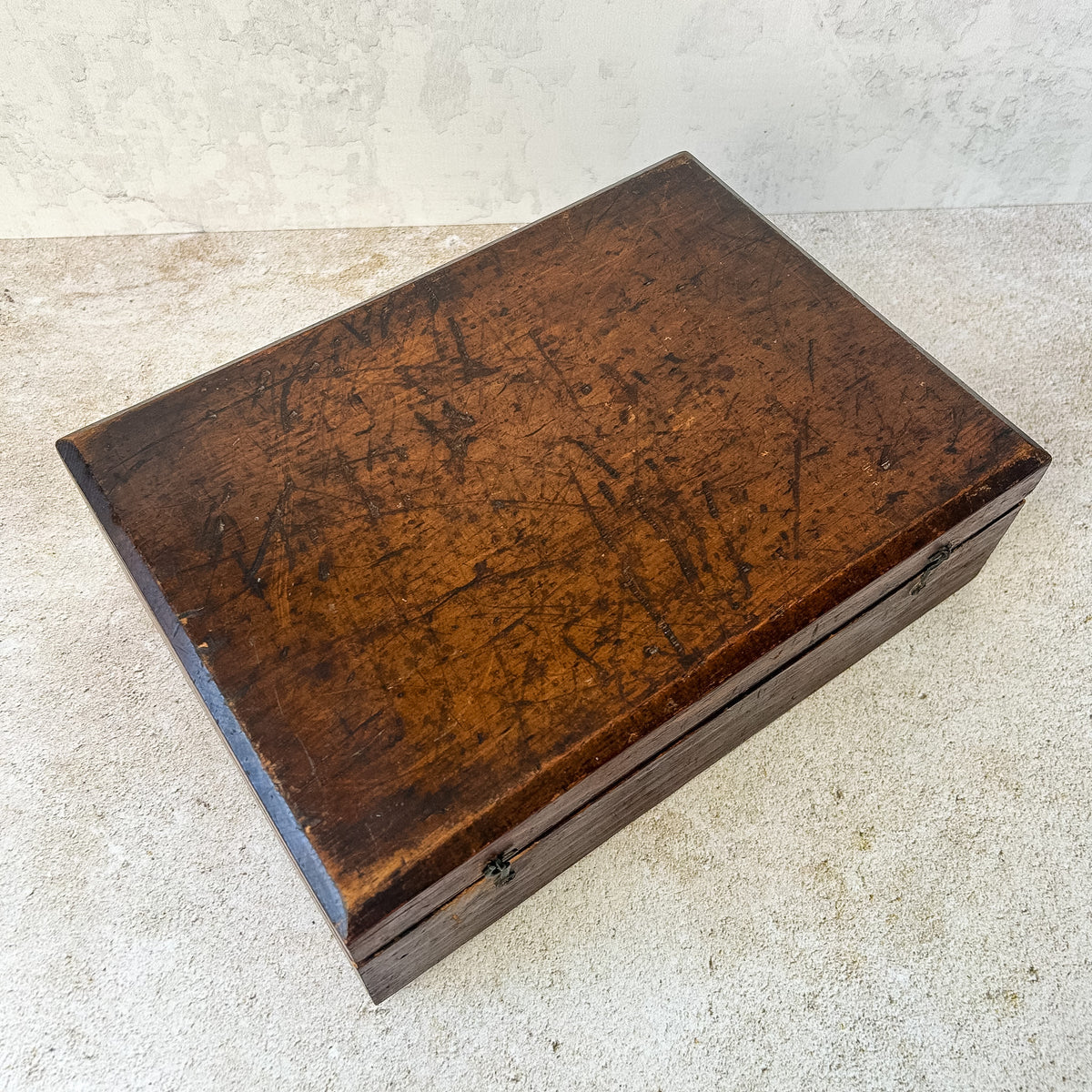 Vintage English Pine Storage Box
