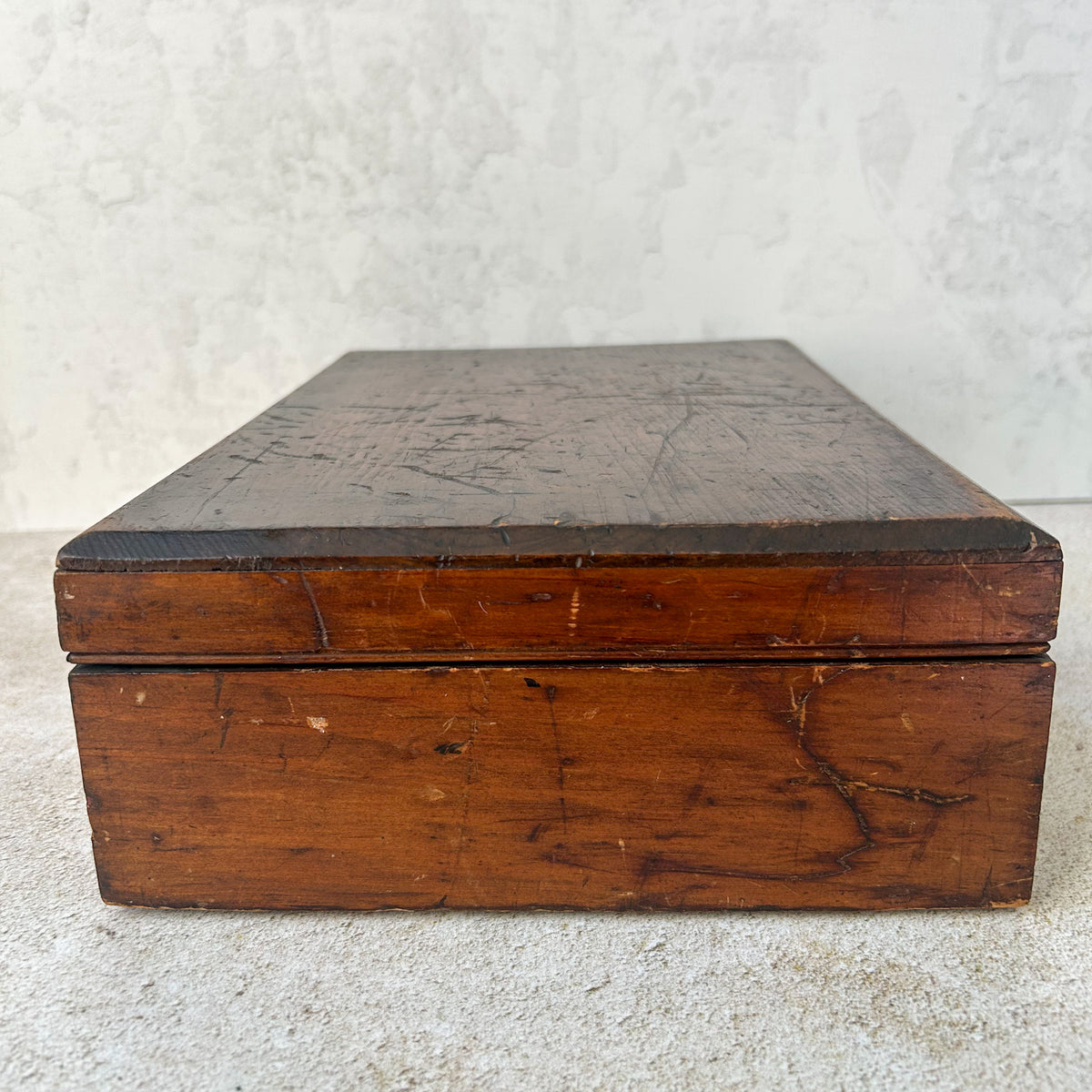 Vintage English Pine Storage Box