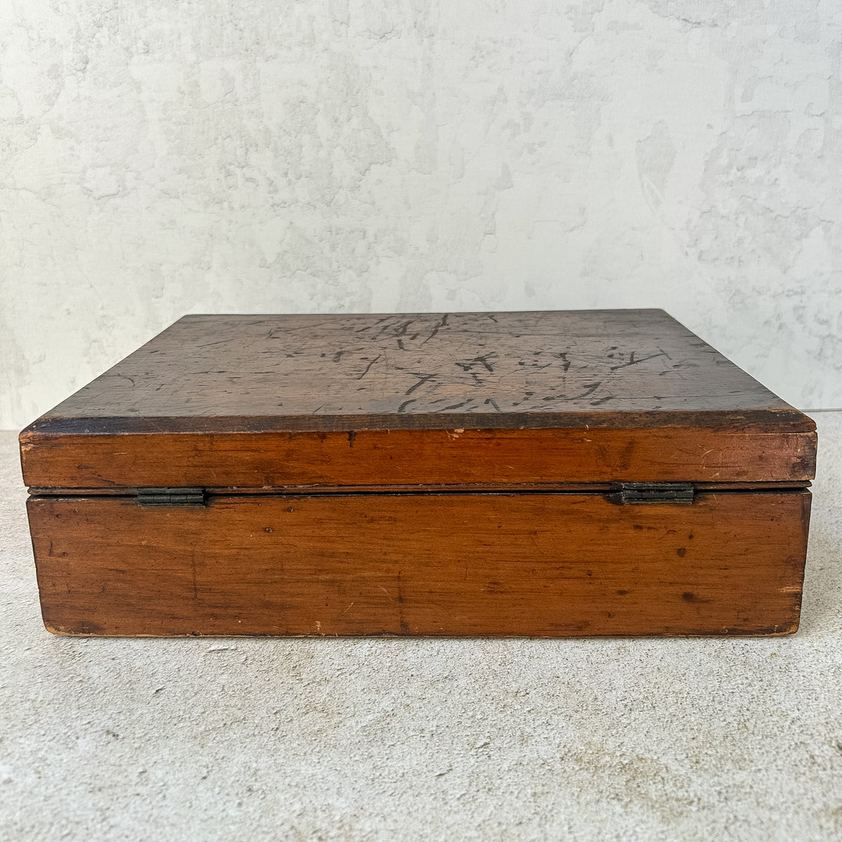 Vintage English Pine Storage Box