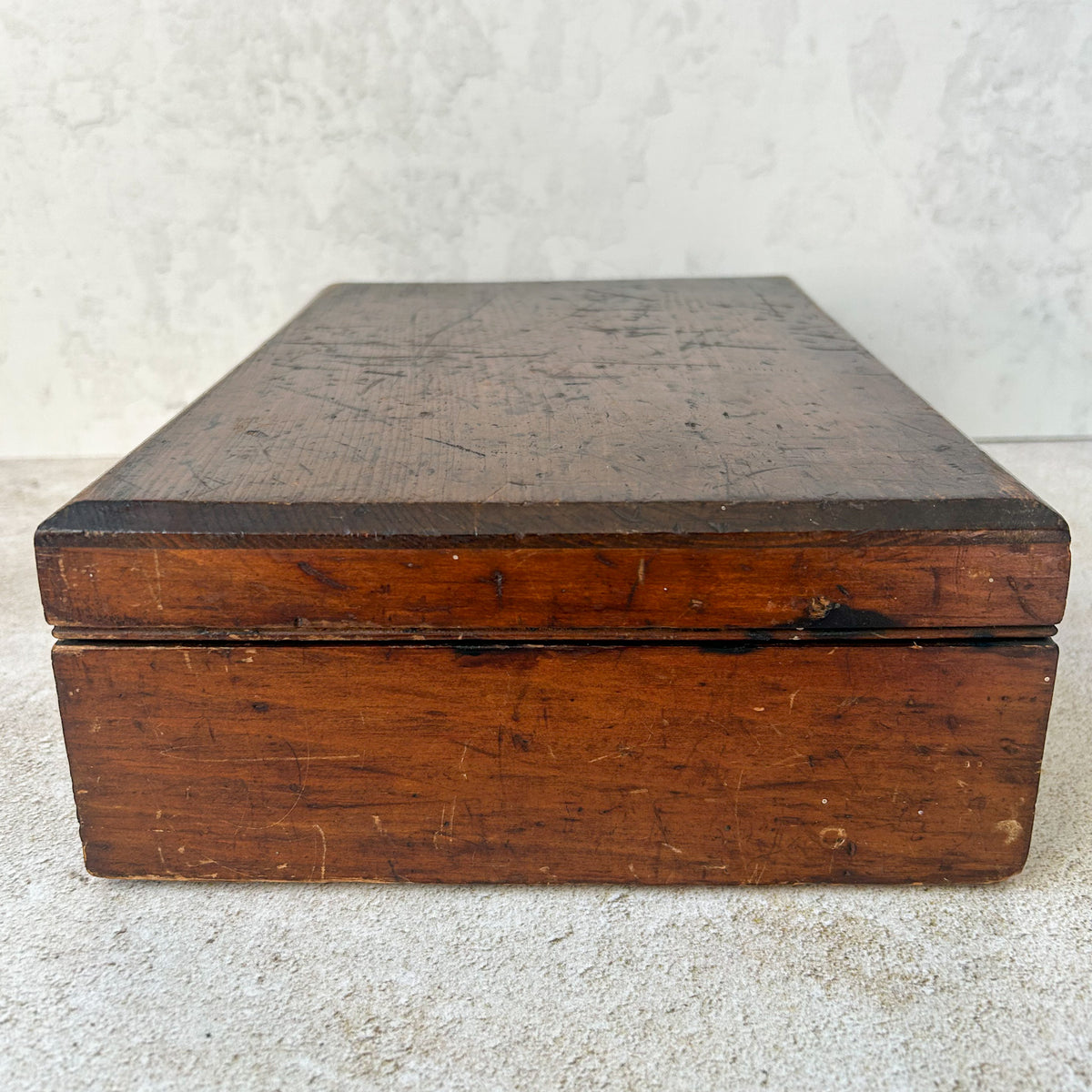 Vintage English Pine Storage Box