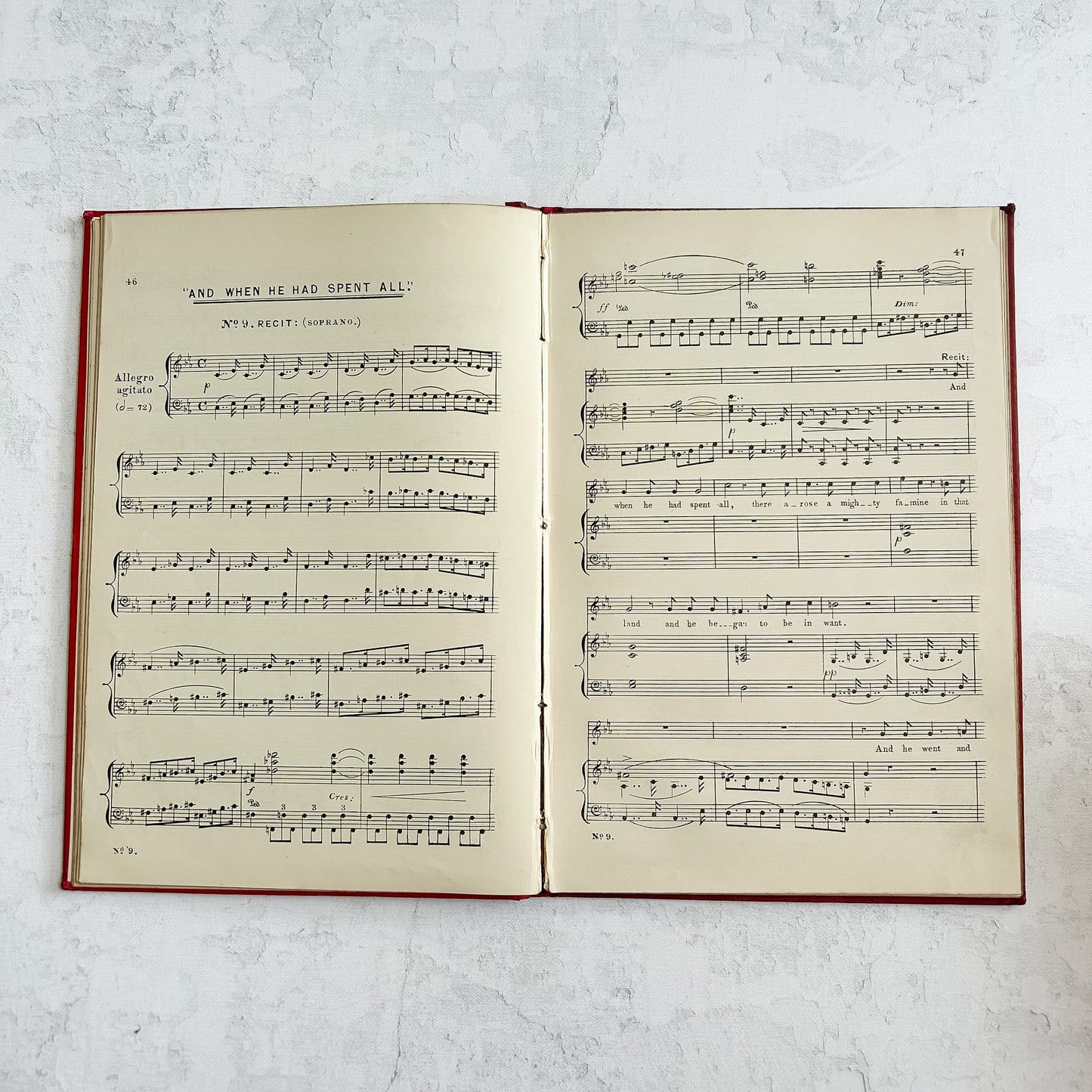 Antique Arthur Sullivan The Prodigal Son Music Folio | c.1890