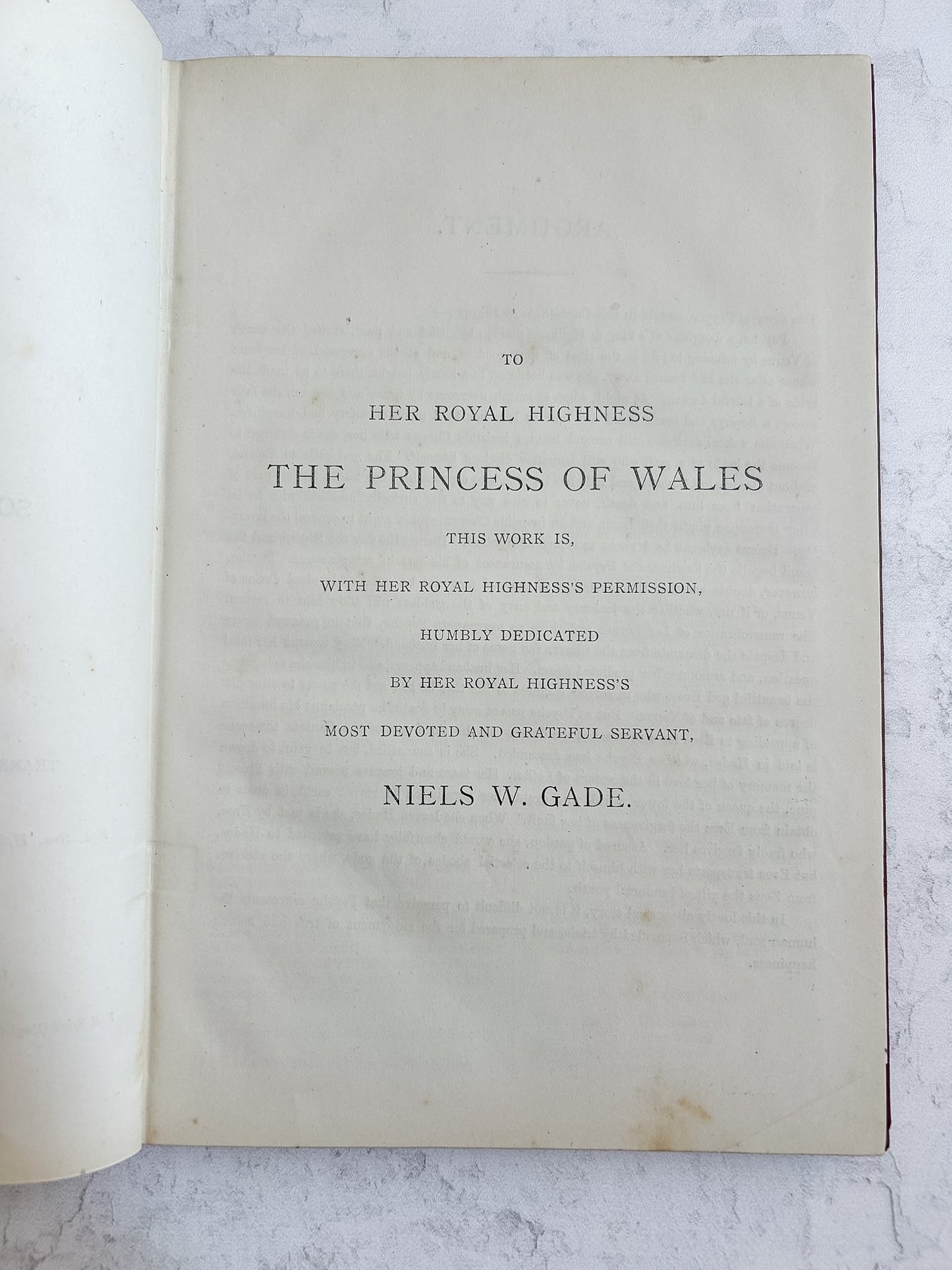 Antique Victorian Psyche Music Folio by Niels W. Gade | c.1885–1895