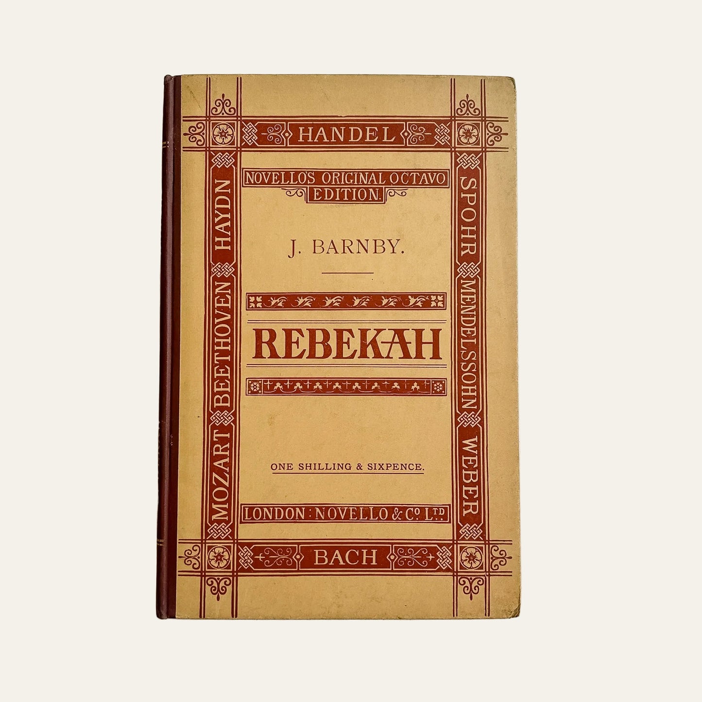 Antique 1909 Barnby Rebekah Folio, Victorian Music Score
