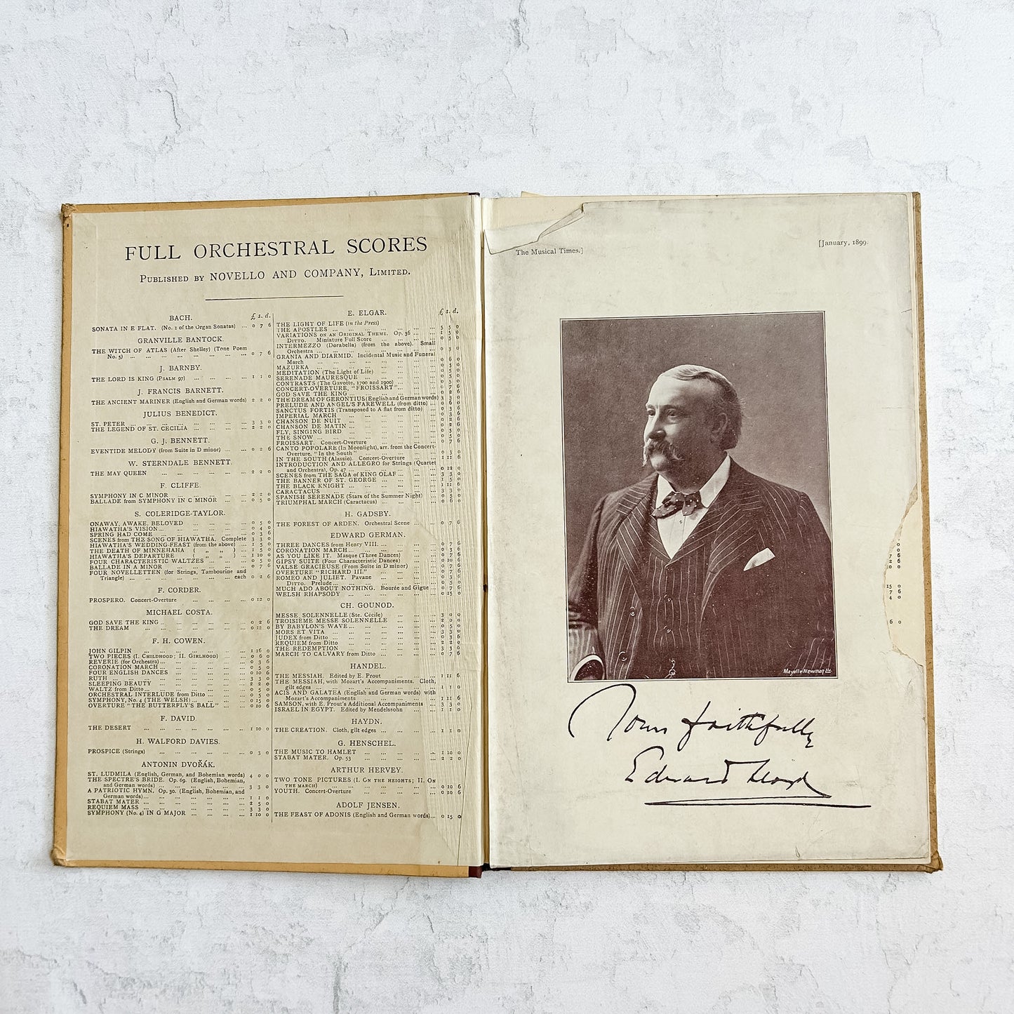 Antique 1909 Barnby Rebekah Folio, Victorian Music Score