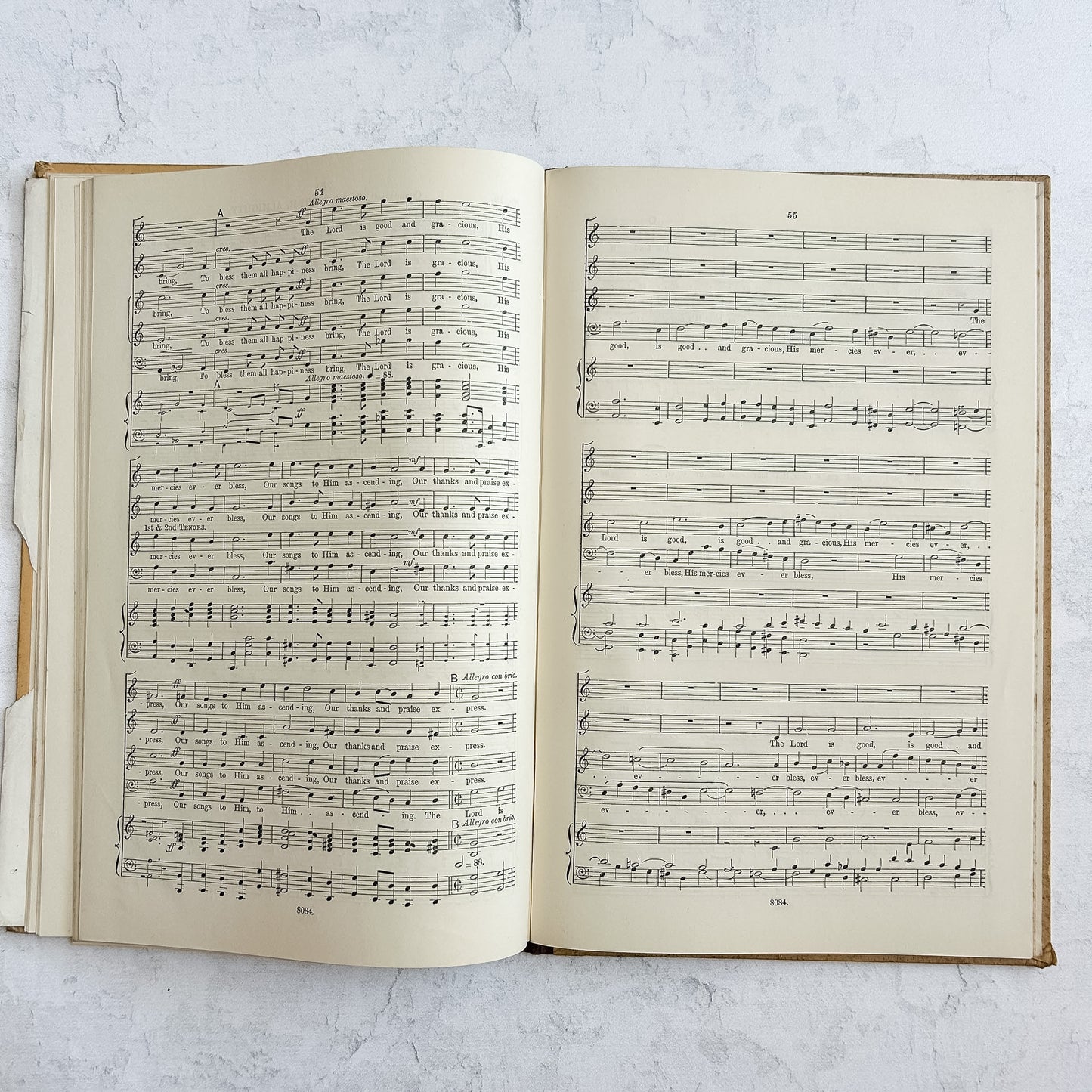 Antique 1909 Barnby Rebekah Folio, Victorian Music Score
