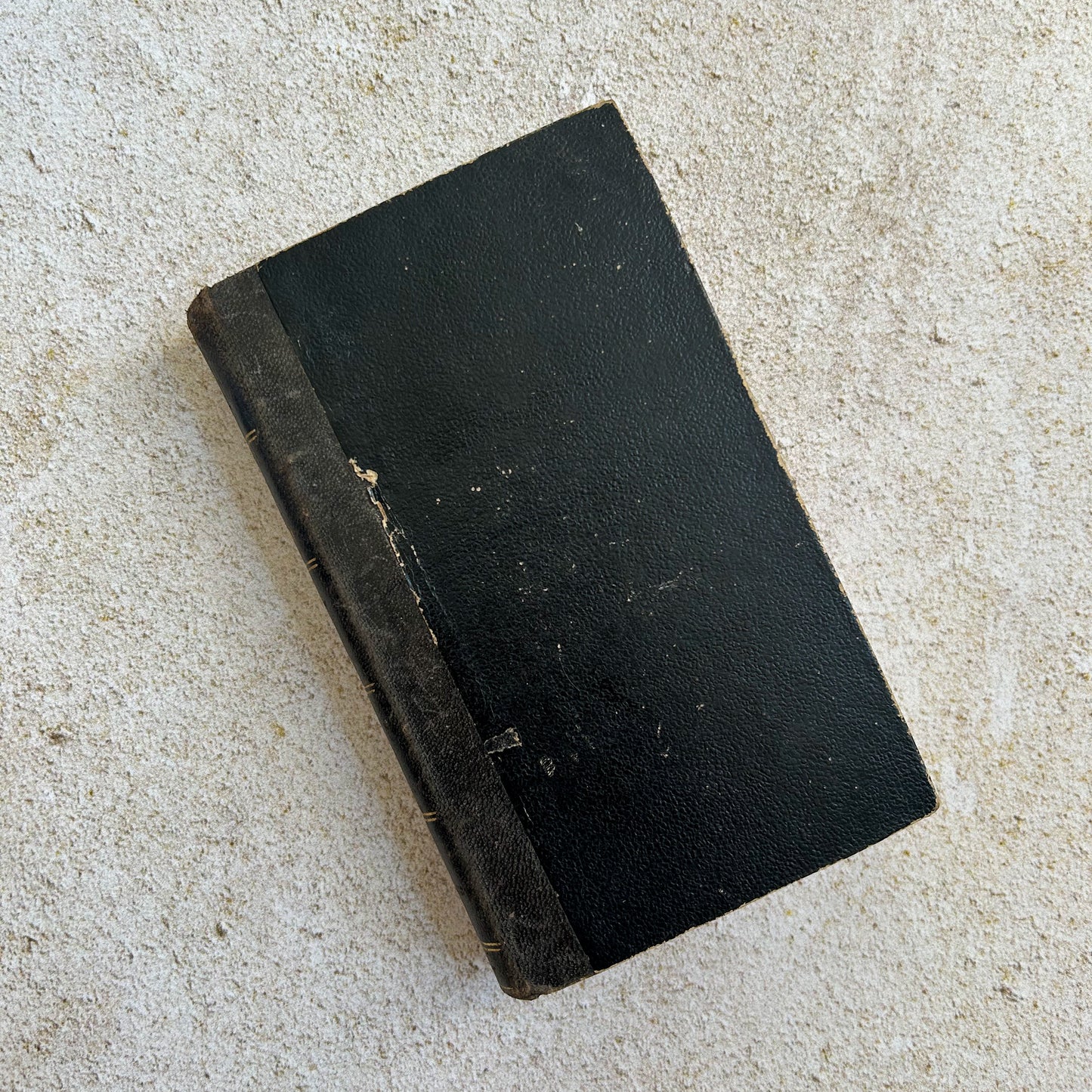 1800s French Antique "Recueil de Cantiques" Prayer Book with Ephemera
