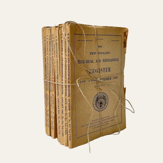 Vintage New England Historical & Genealogical Register Collection