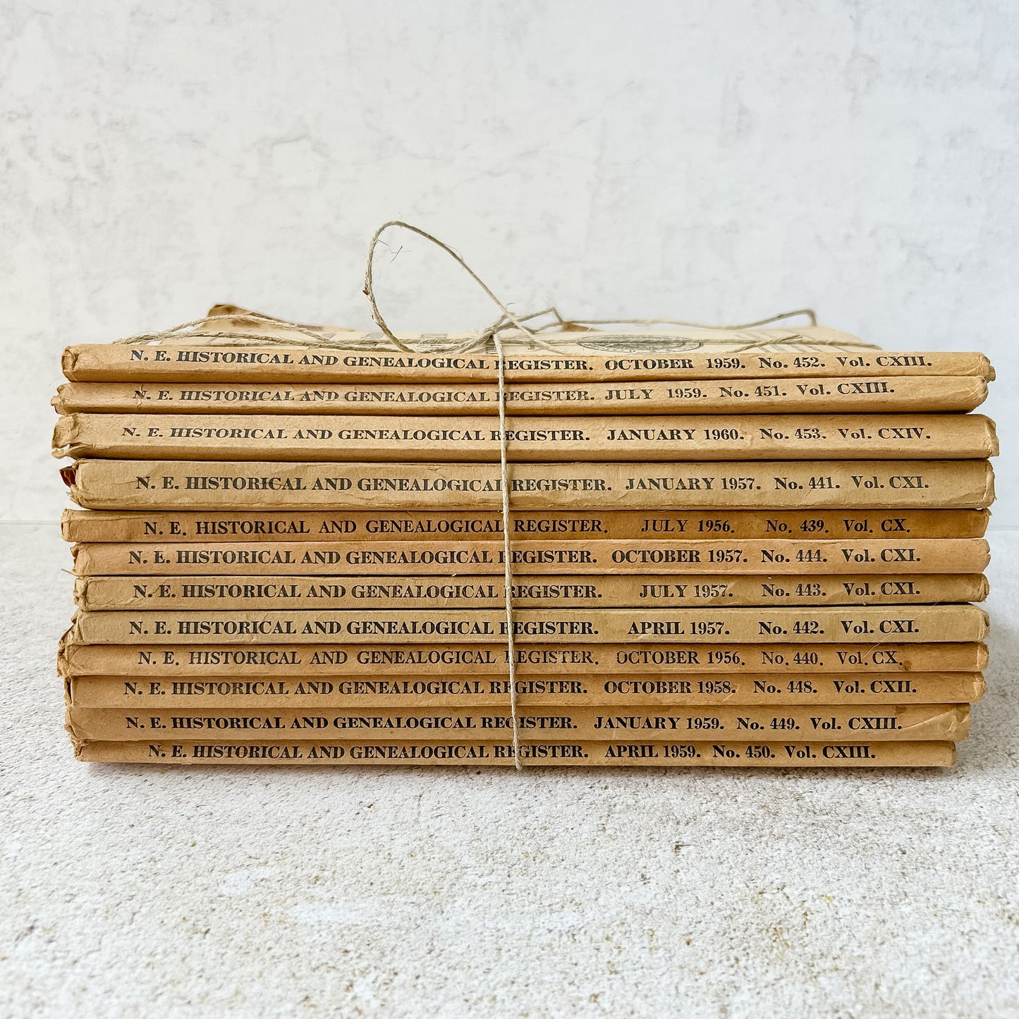 Vintage New England Historical & Genealogical Register Collection