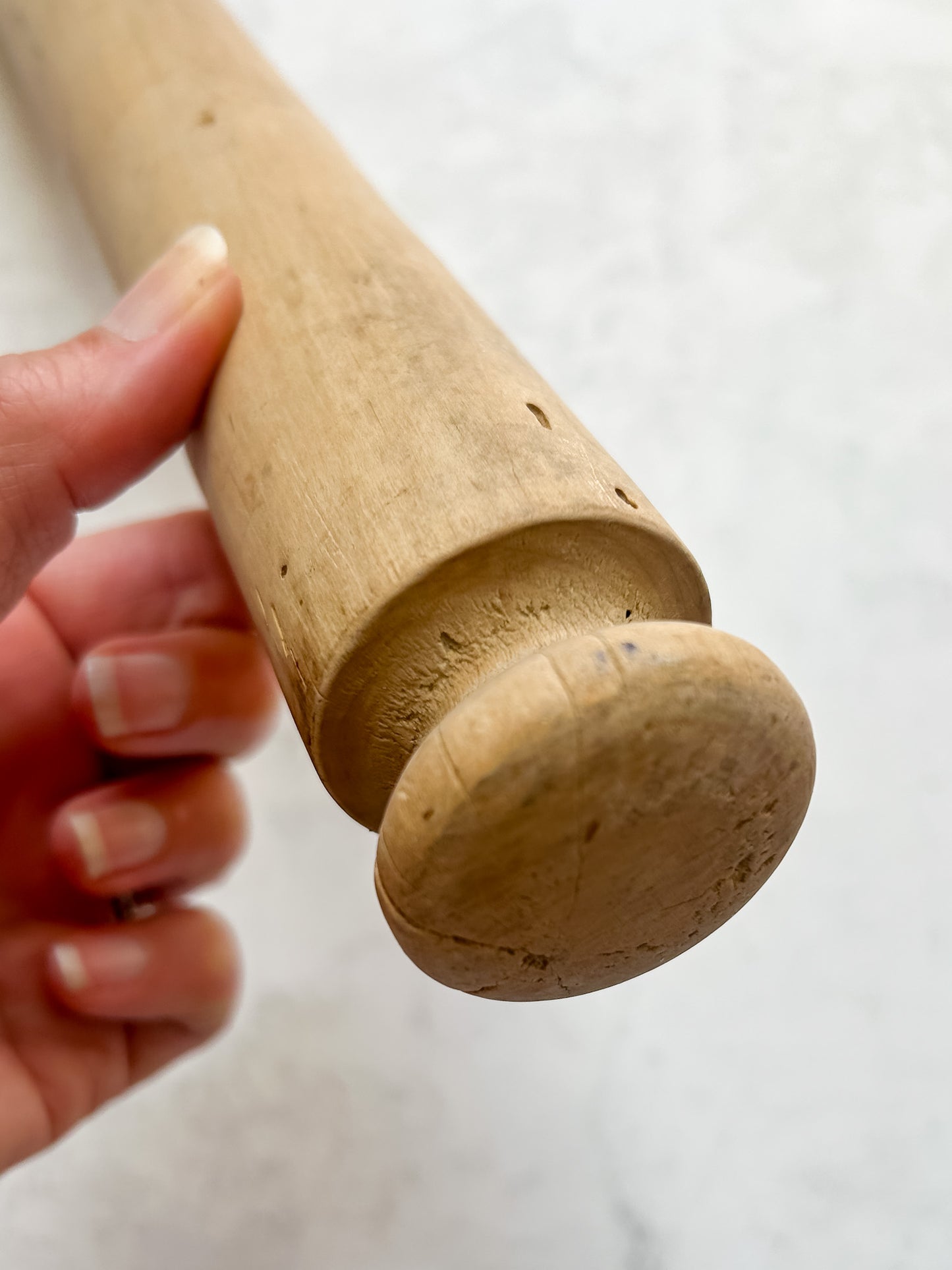 Antique English Beech Rolling Pin