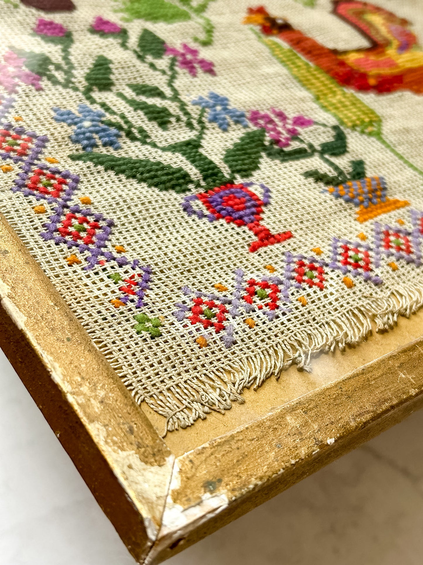 Antique English Needlework Sampler, 1864