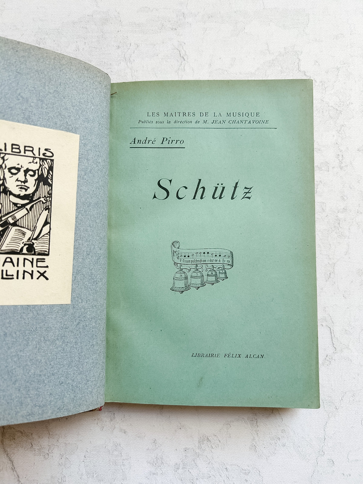 Antique French 1913 “Schütz” Music Biography by André Pirro