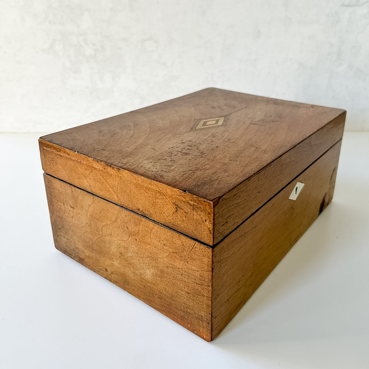 Antique English Regency Inlaid Sewing Box