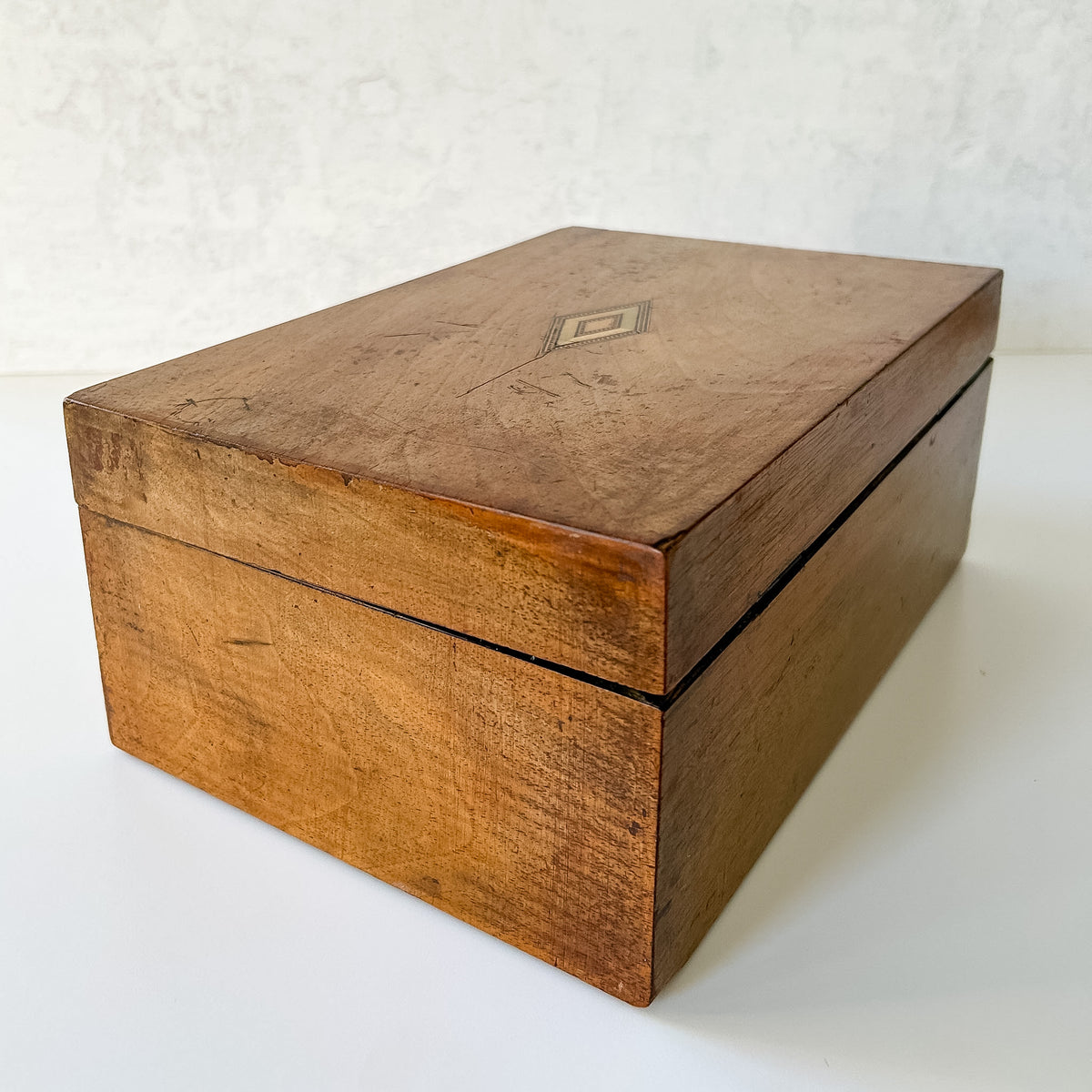 Antique English Regency Inlaid Sewing Box