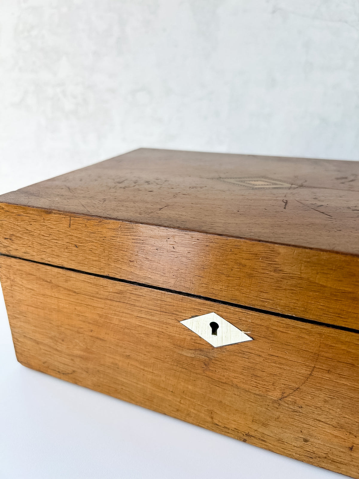 Antique English Regency Inlaid Sewing Box