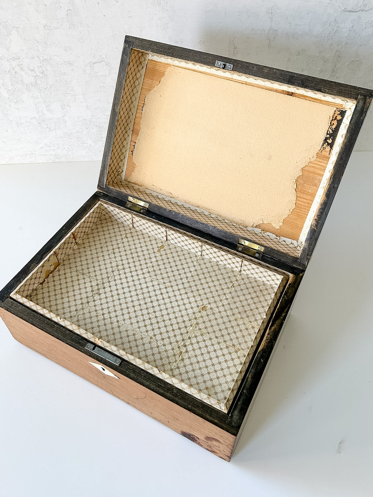Antique English Regency Inlaid Sewing Box
