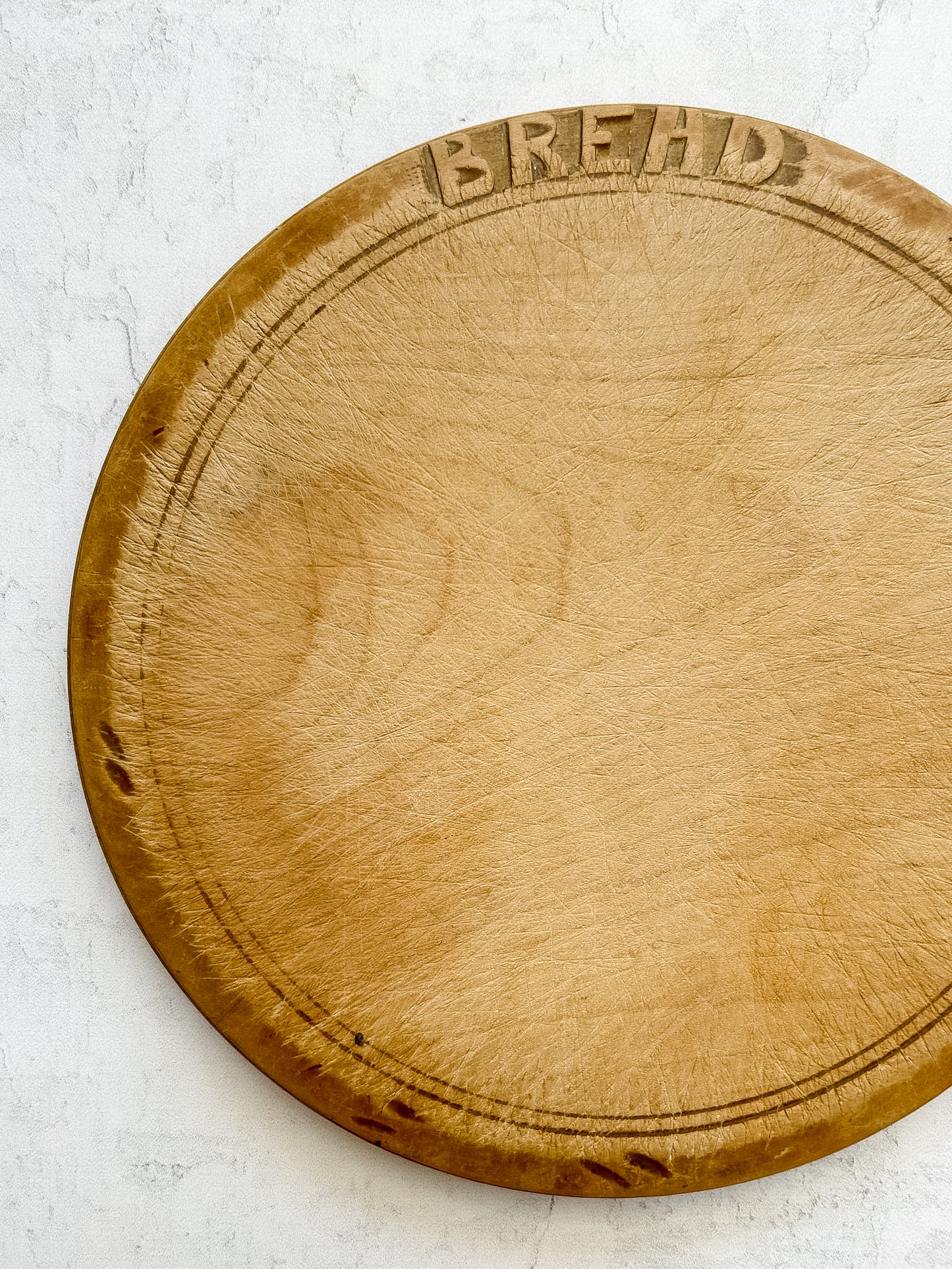 Antique English Carved "Bread" Bread Board