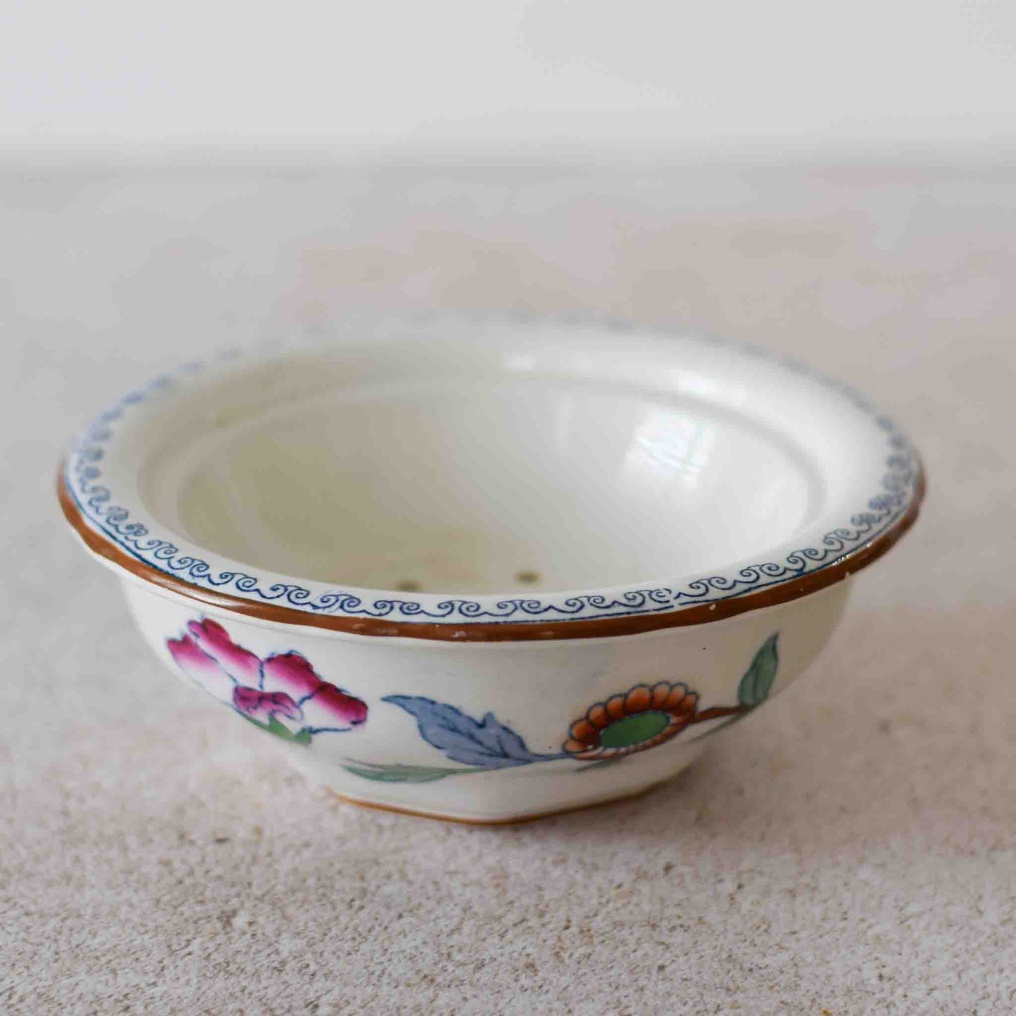 Antique English Staffordshire Pottery Soap Dish c1895