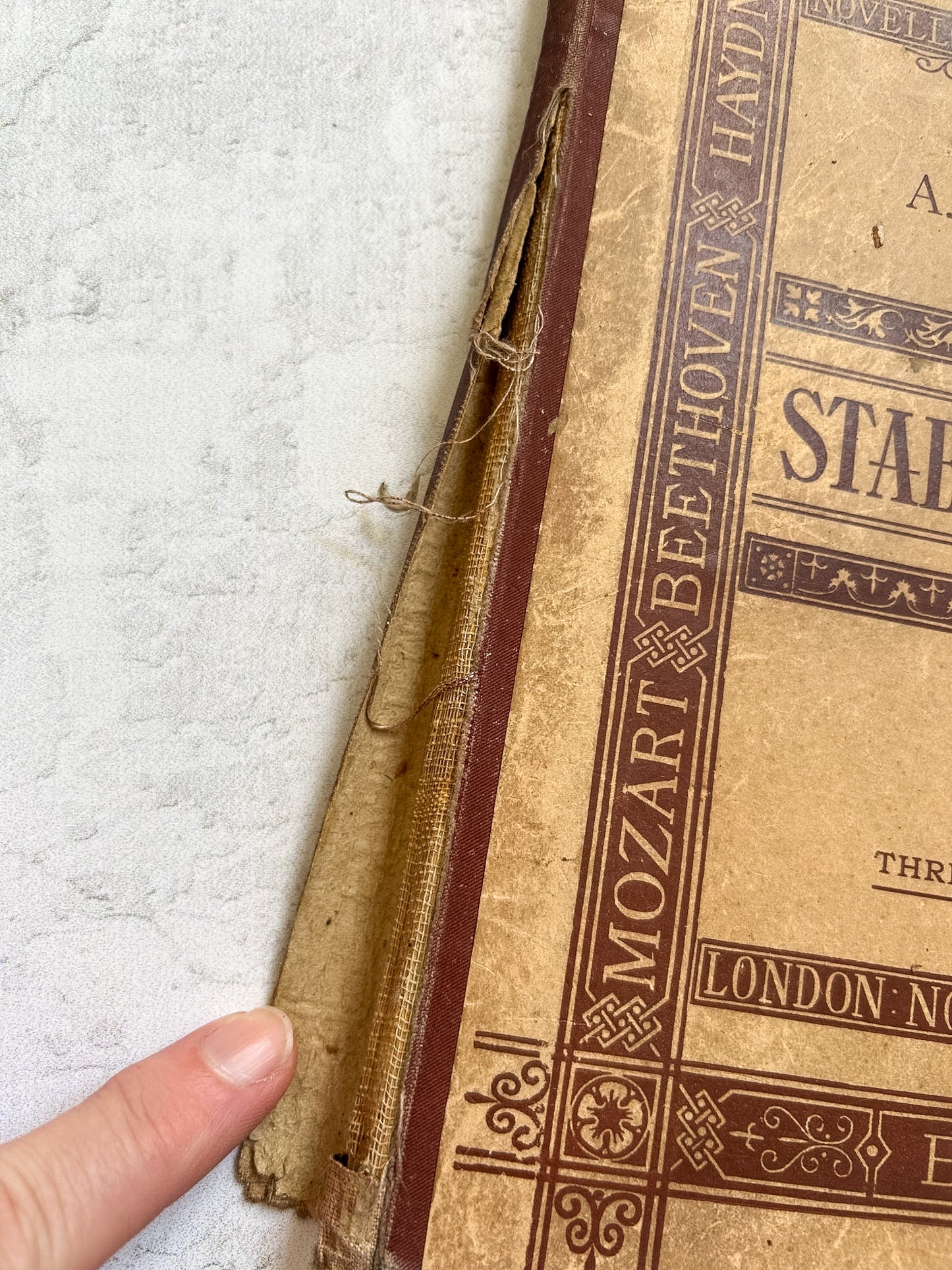 Antique 1884 Dvořák Stabat Mater Music Book, Victorian Music Score