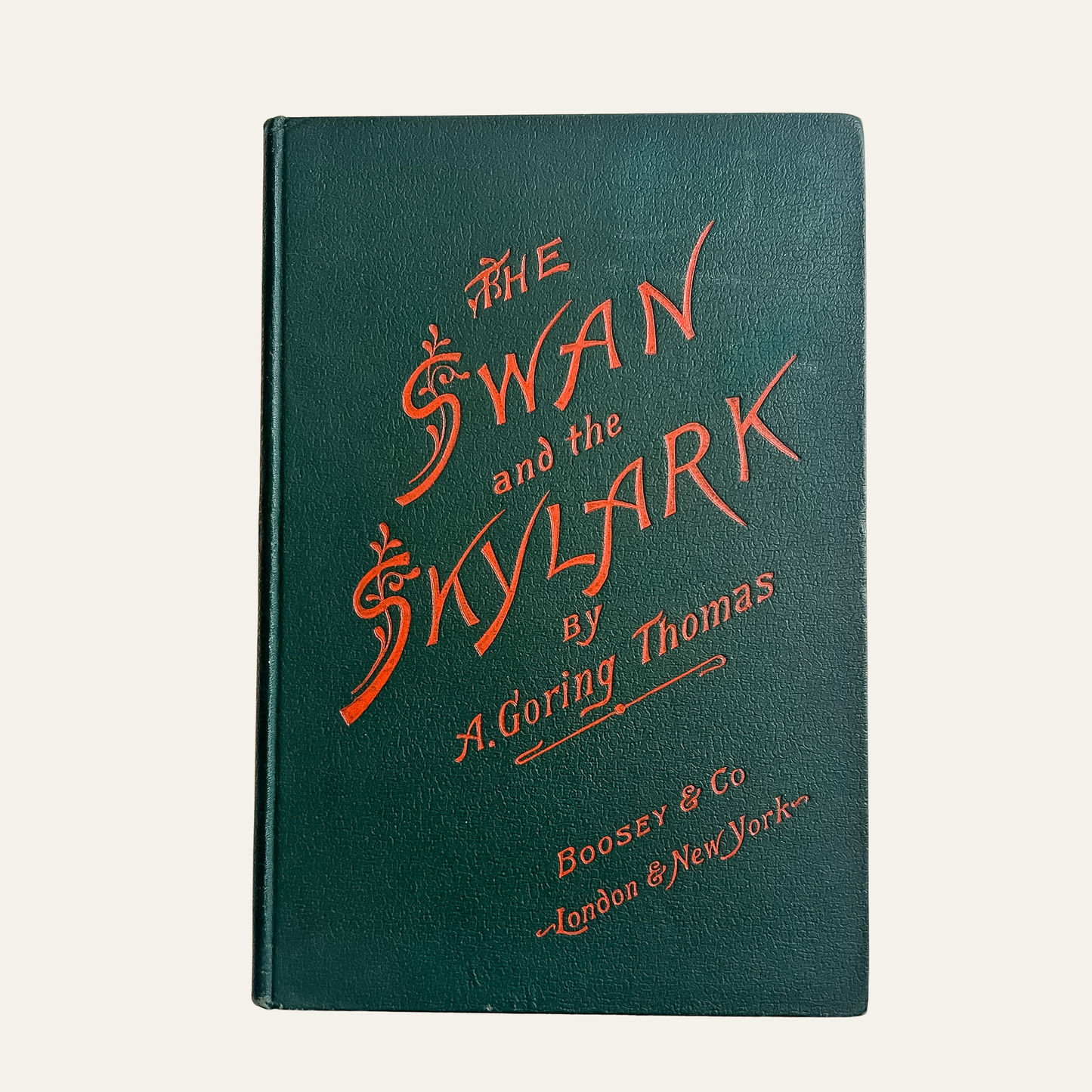 Antique Victorian Music Folio – The Swan and the Skylark by Arthur Goring Thomas | 1894