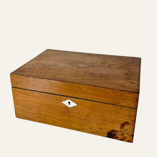 Antique English Regency Inlaid Sewing Box