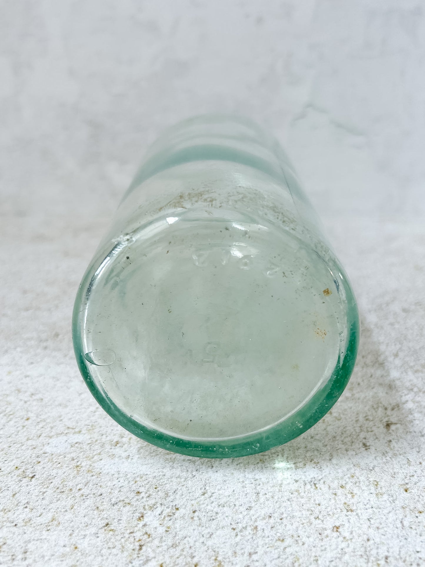 Antique Victorian Teal Glass Storage Jar